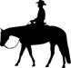 Western Pleasure Man Reflective Decal