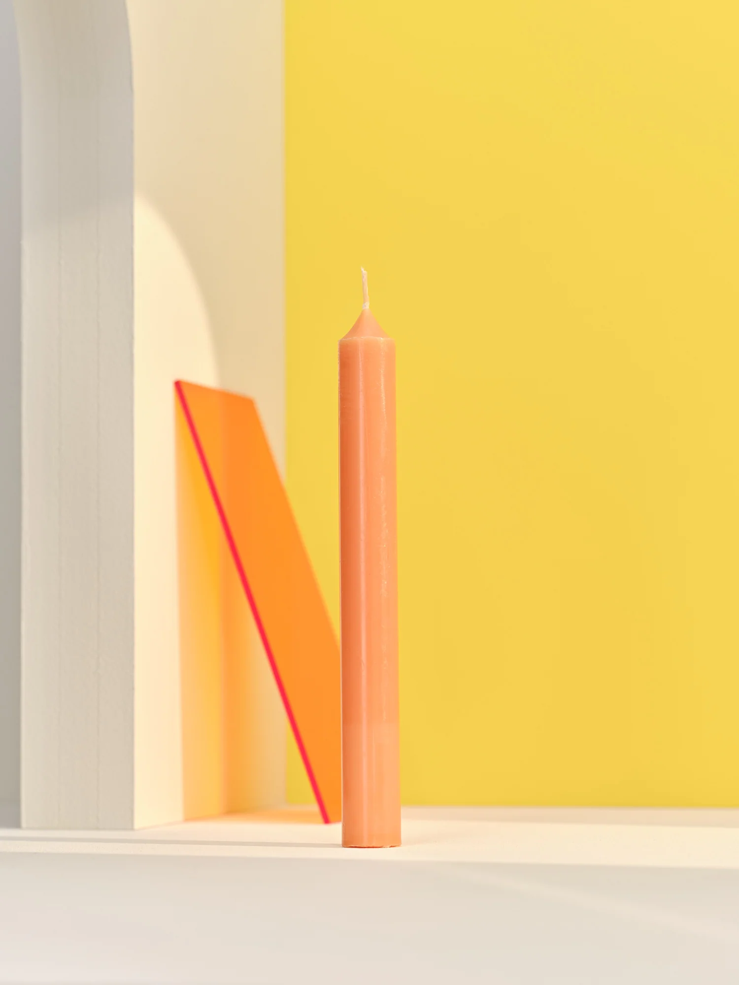 Dinner Candle, Tangerine - Image 1