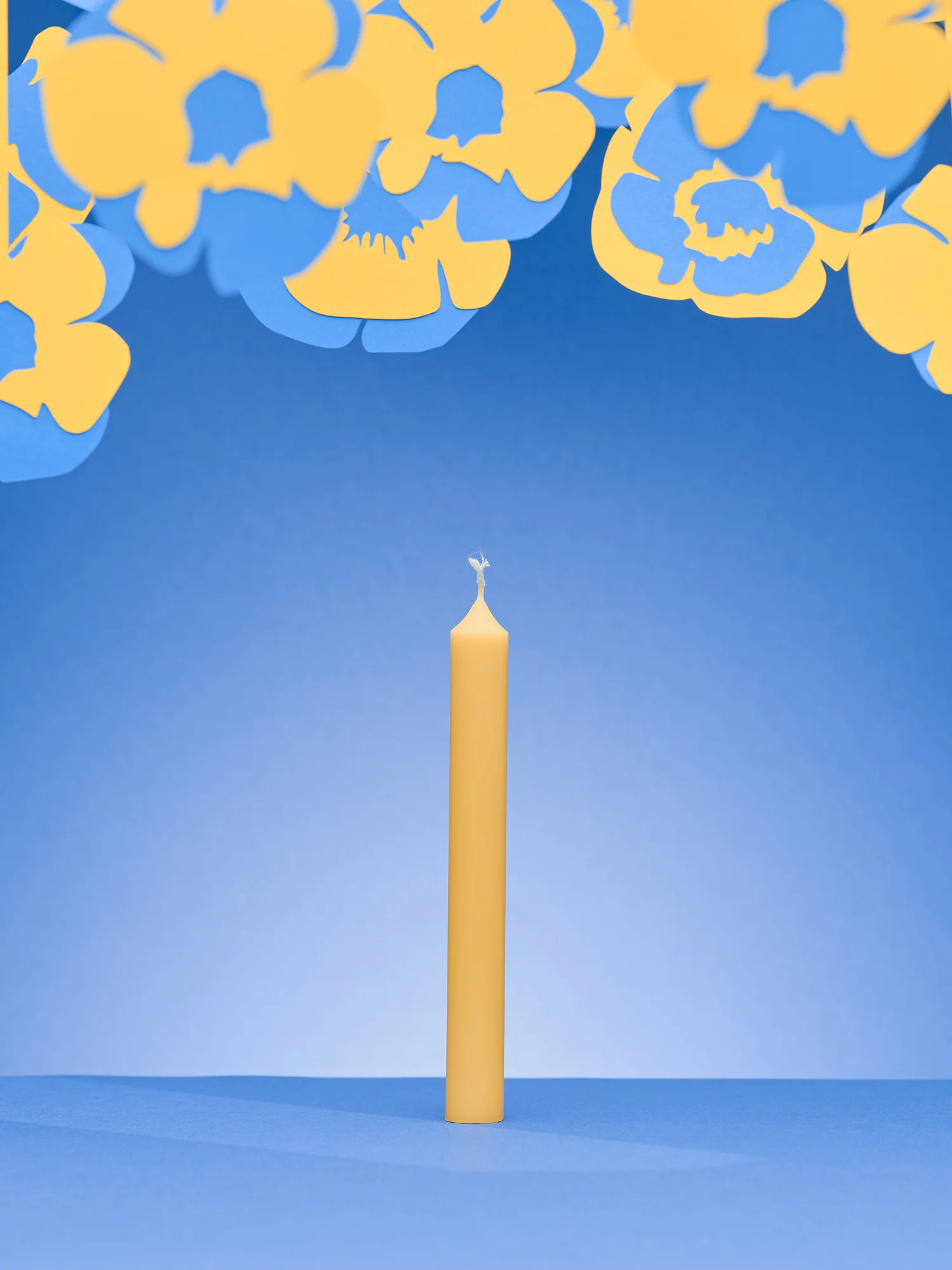 Dinner Candle, Yellow - Image 1