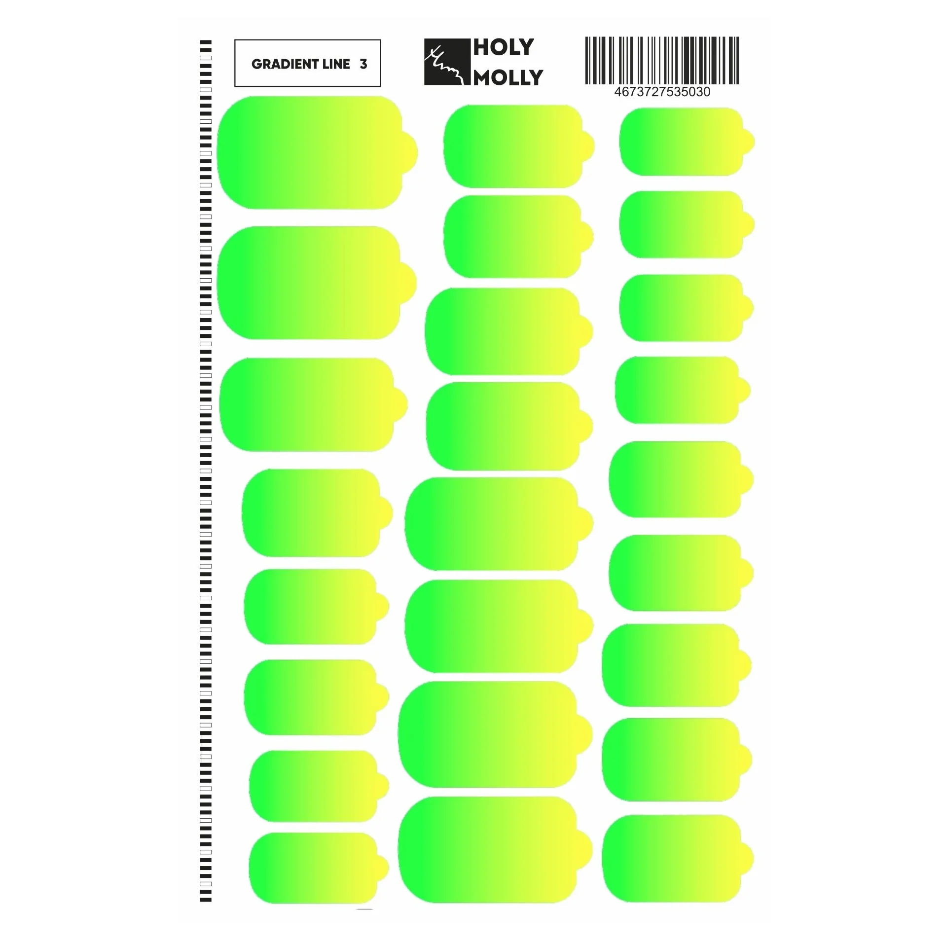 MANICURE FILM GRADIENT LINE #3- HOLY MOLLY
