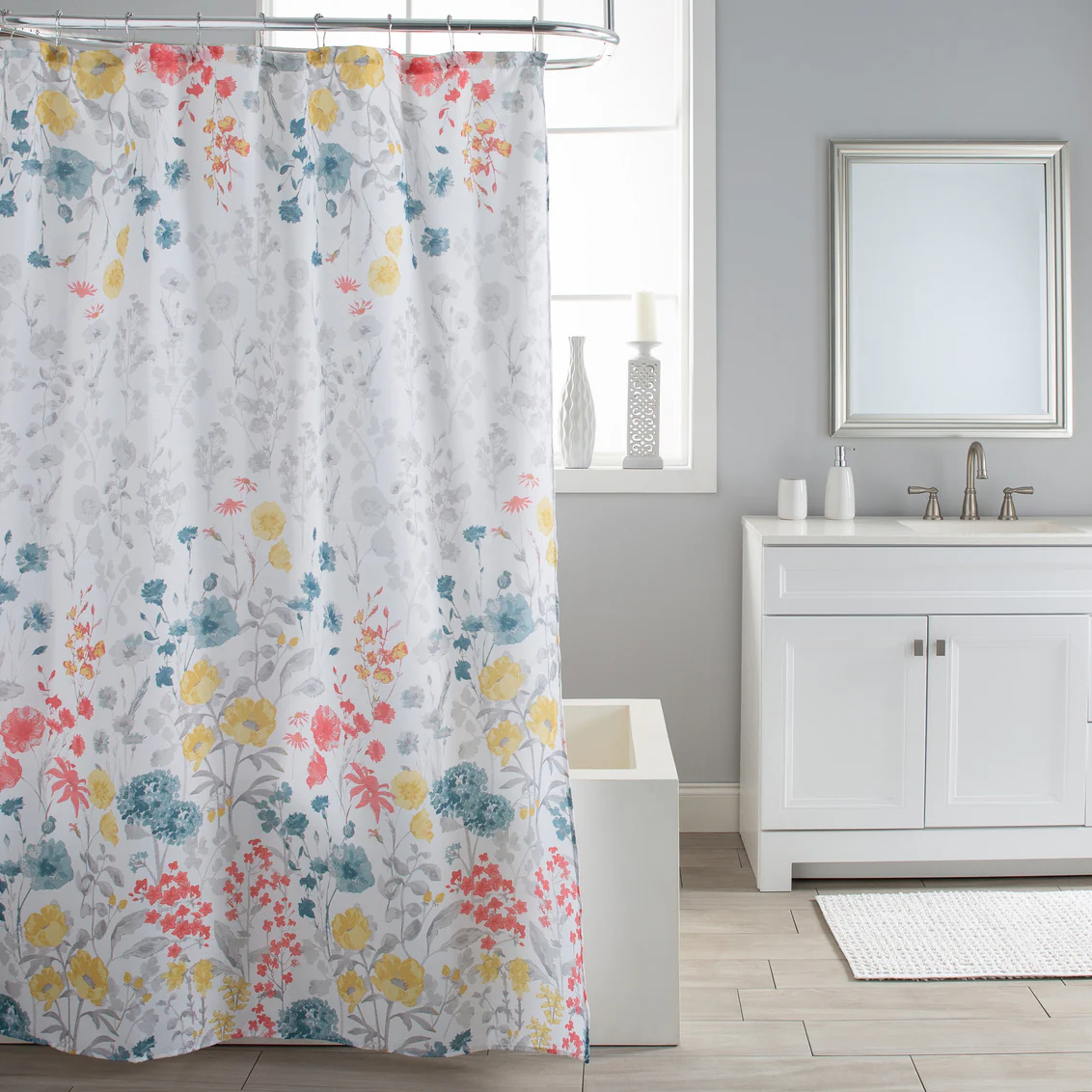 Shower Curtain, Wildflower - Image 1