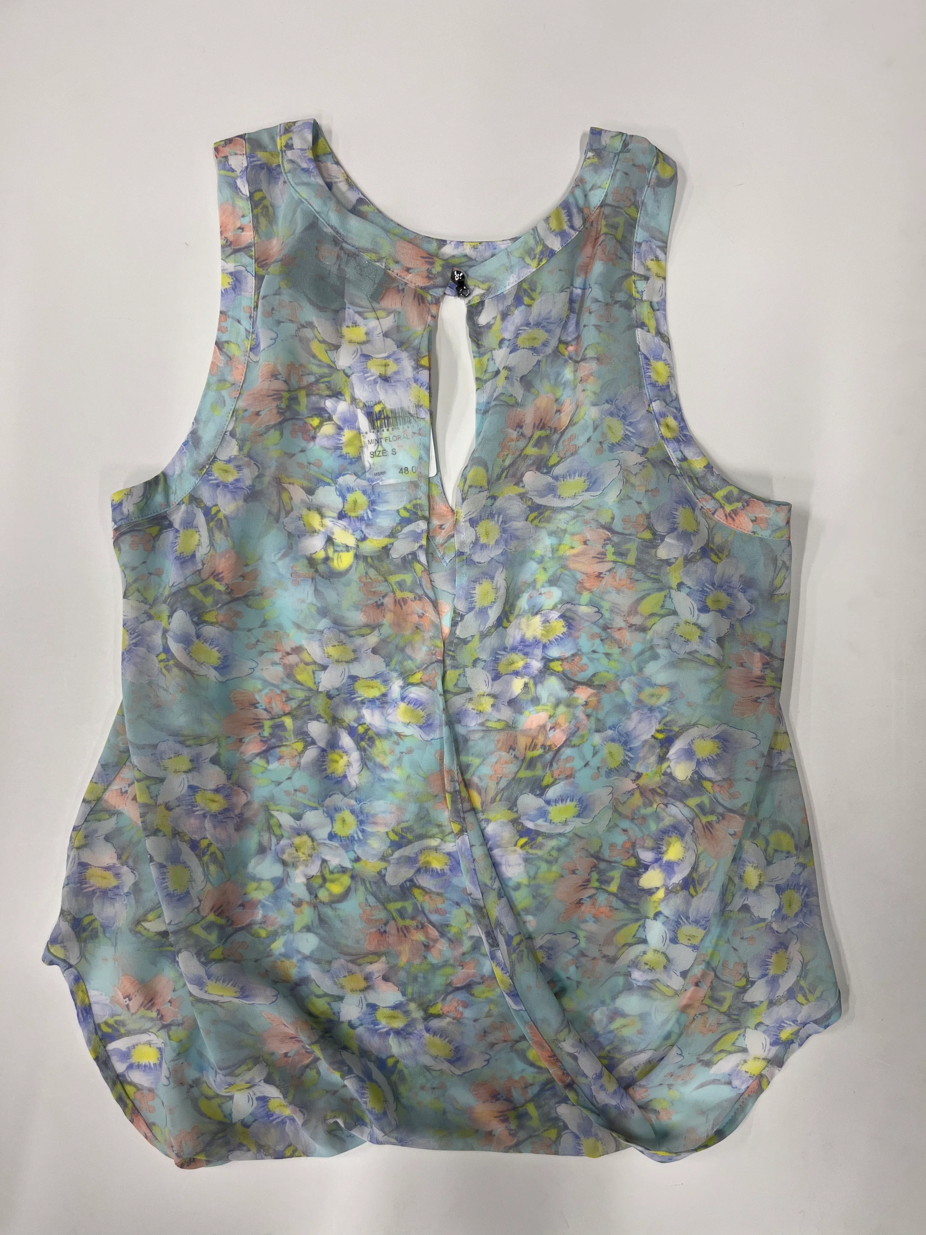 Astr The Label Sheer Sleeveless Blouse Floral NWT Size S - Image 2