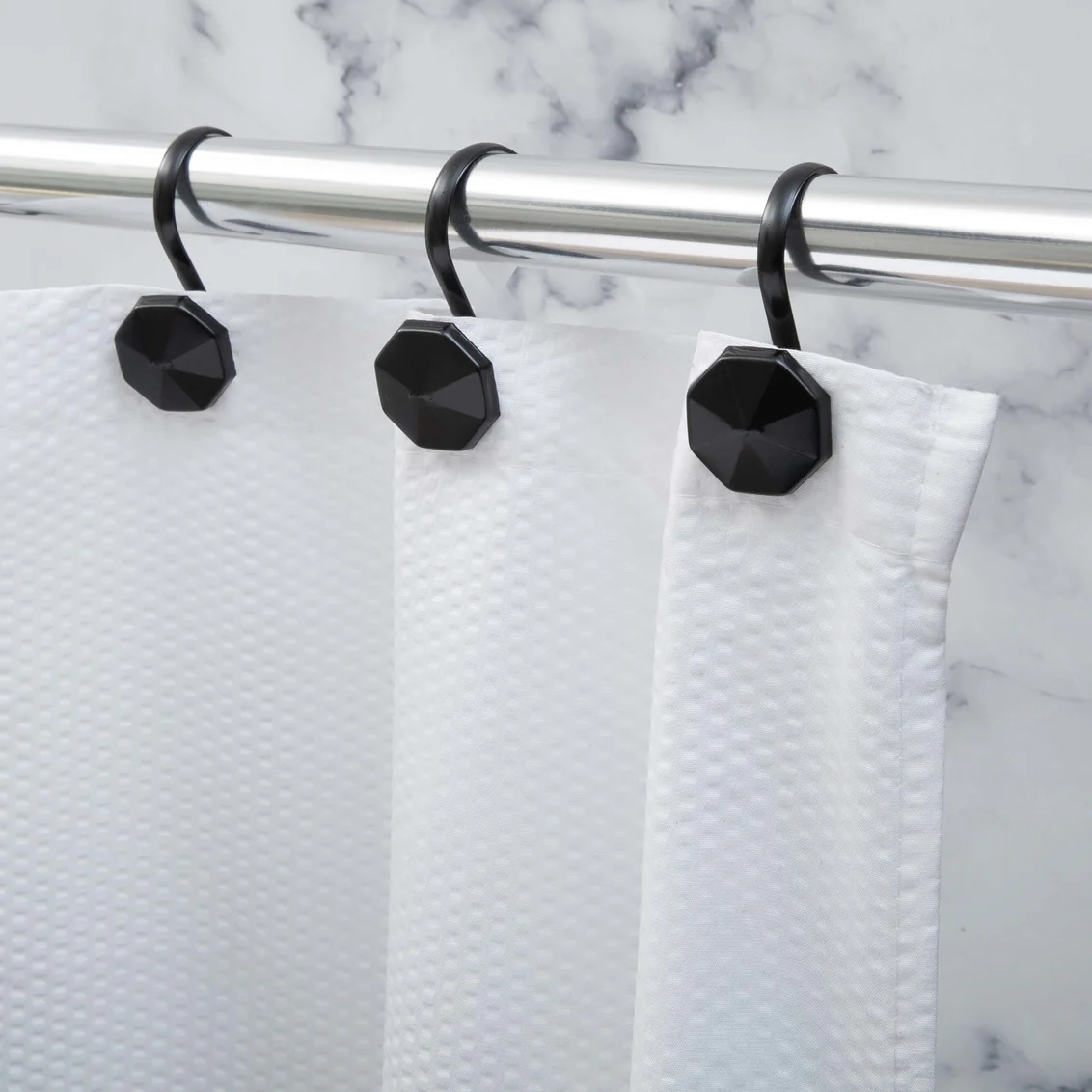 Shower Curtain Hooks Alta - Black - Image 2