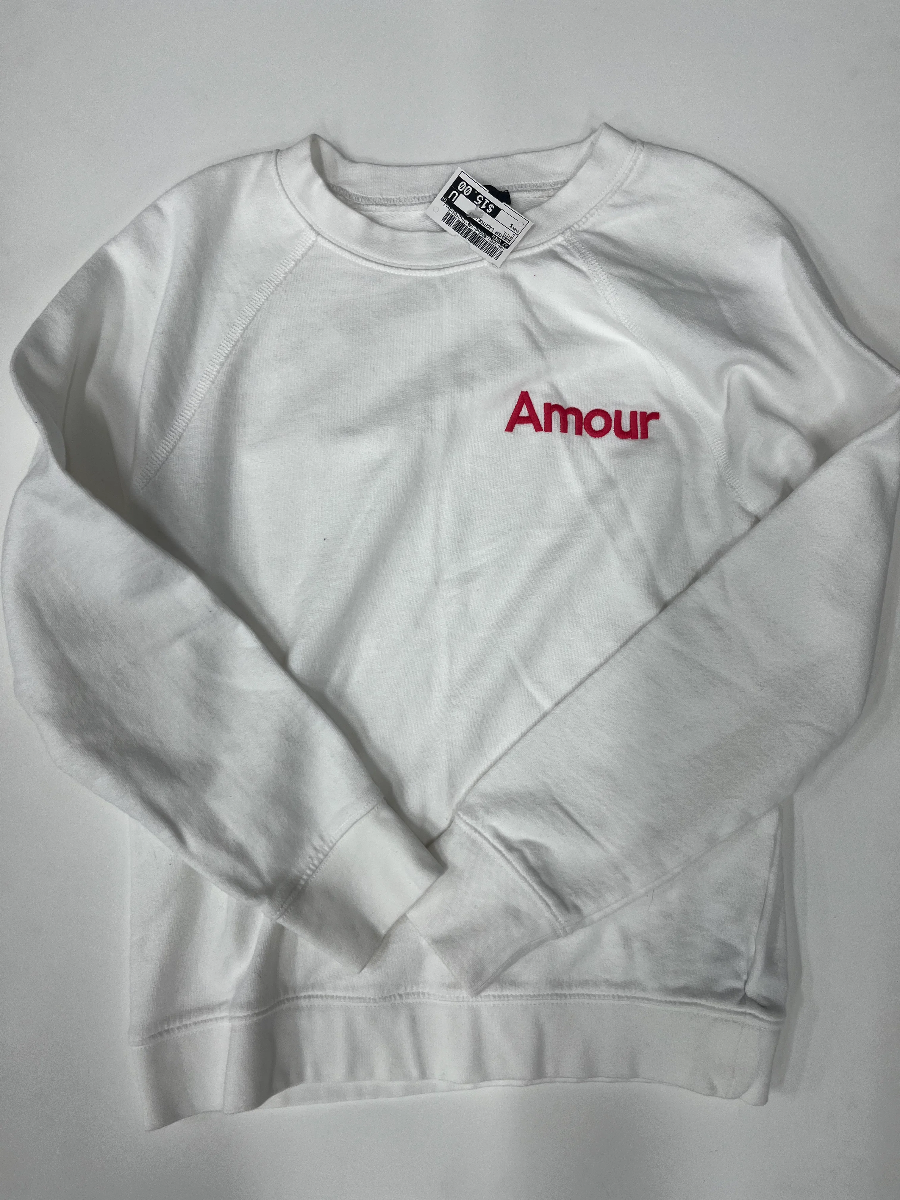 J Crew Crewneck Amour Sweater White Size S