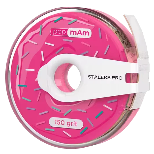 STALEKS PRO EXPERT NAIL FILE REFILL ROLL WHITE DISPOSABLE ABRASIVE TAPE PAPMAM IN A PLASTIC CASE ATC-STALEKS™ - Image 2