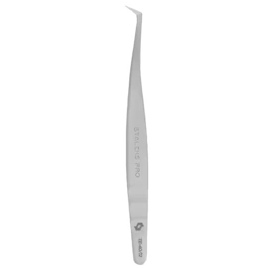 STALEKS PRO EXPERT 40/12 PROFESSIONAL EYELASH TWEEZERS (CURVED, 65°) TE-40/12 – STALEKS™