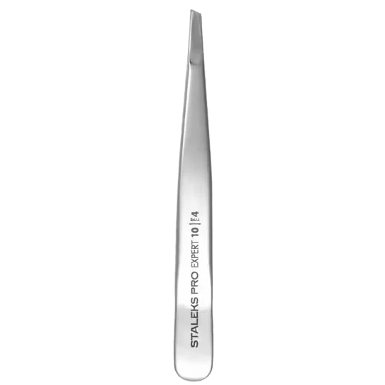 STALEKS PRO EXPERT 10 TYPE 4 EYEBROW TWEEZERS WIDE SLANT TE-10/4 – STALEKS™