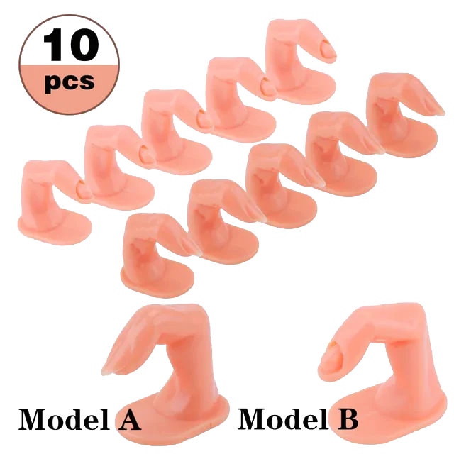 PLASTIC NAIL PRACTICE FINGER 1:1 (10 psc) - Image 1