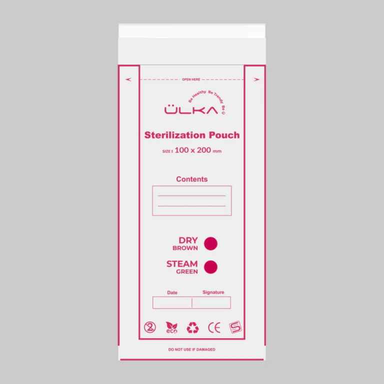 ULKA Sterilization Pouches with Indicator 100×200