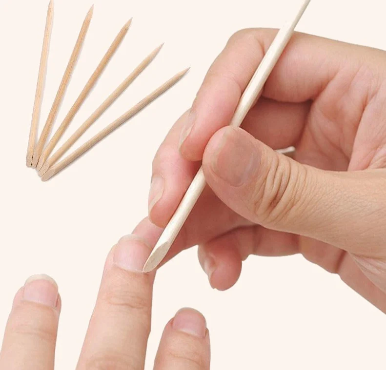 Orange Wooden Sticks, 50pcs - Kvadro - Image 3