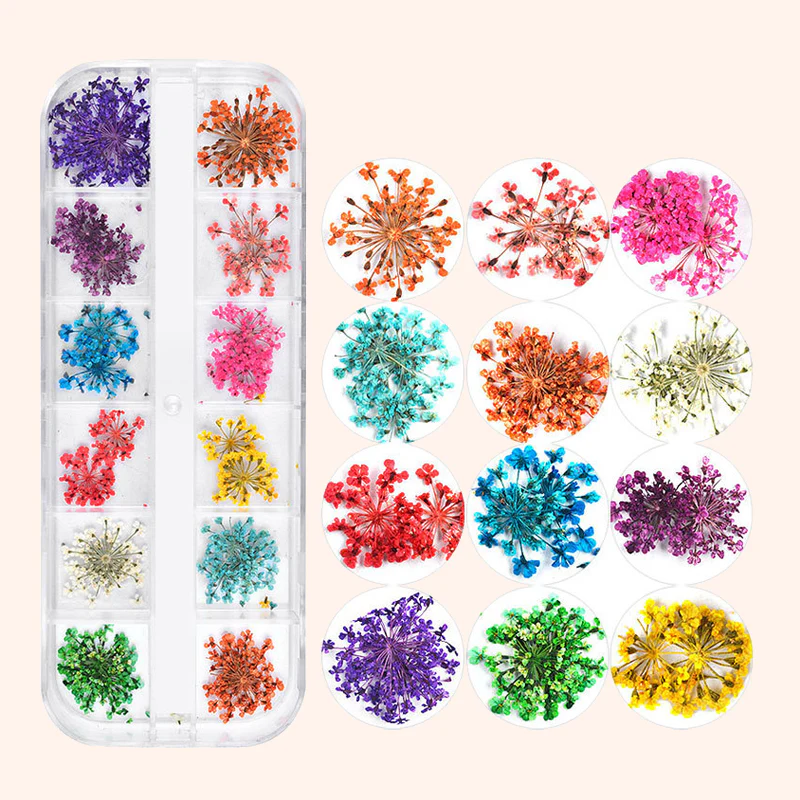 MIX DRIED FLOWERS FOR NAIL ART DESIGN (#A) - Image 2