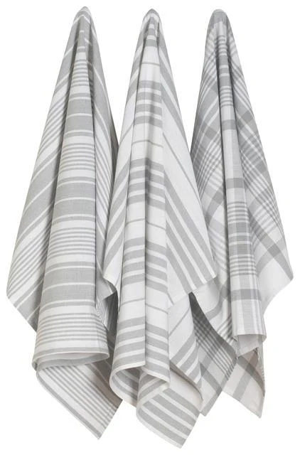 Jumbo Dish Towel Set - London Grey - Image 1