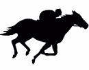 Race Horse Reflective Decal - Image 1
