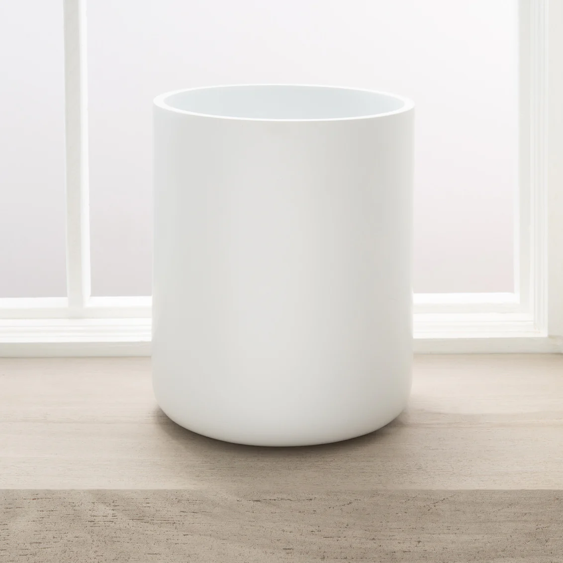 Waste Basket - Sophia White - Image 1