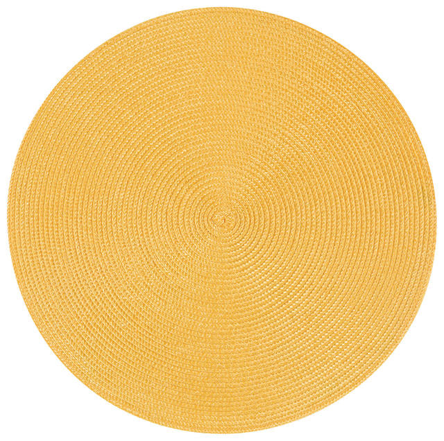 Round Placemat- Honey Yellow