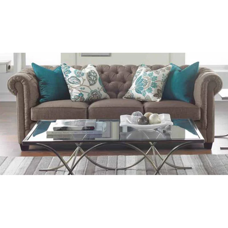 Decor-Rest Furniture Stationary Fabric Sofa 2230-S Sofa - Image 2