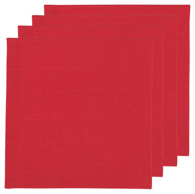 Cloth Napkin Set, Red - Image 1