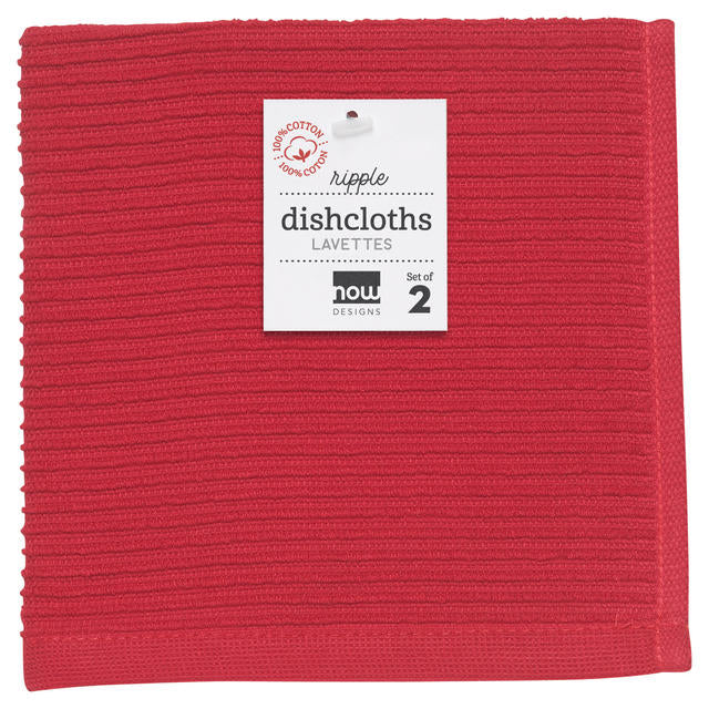 Dishcloth Ripple Set – Red