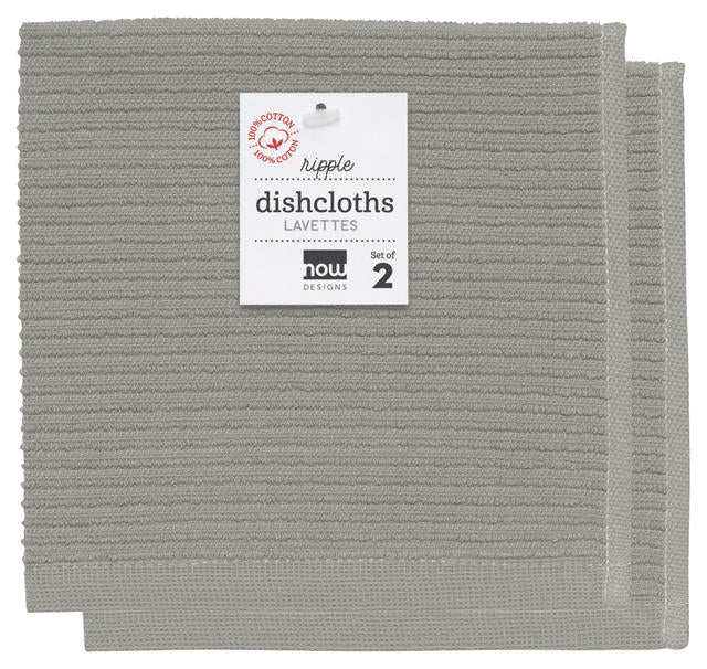 Dishcloth Ripple Set – London Grey
