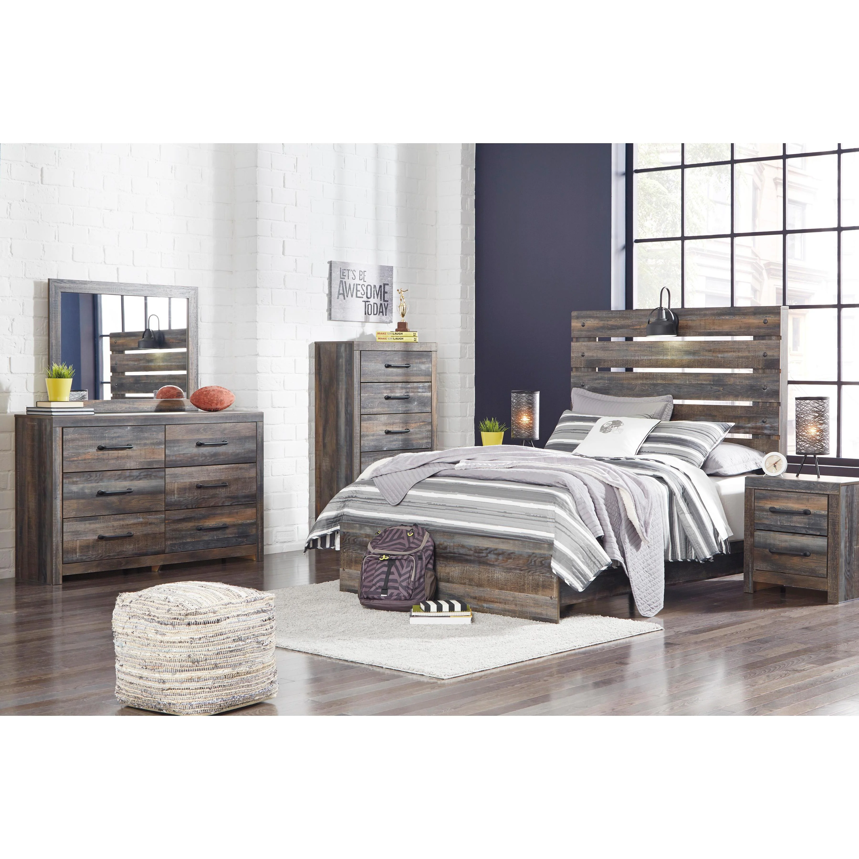 Signature Design by Ashley Drystan B211B60 6 pc Full Panel Bedroom Set - Image 1