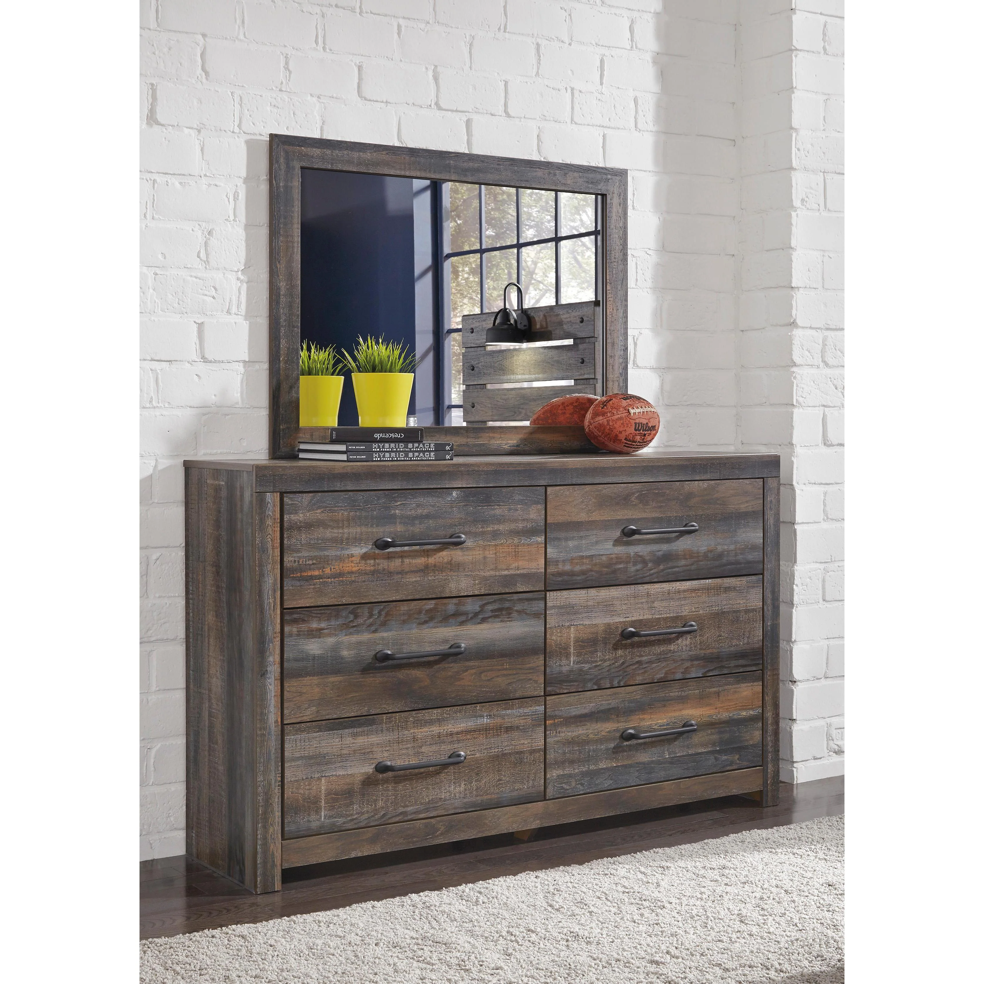 Signature Design by Ashley Drystan B211B60 6 pc Full Panel Bedroom Set - Image 2
