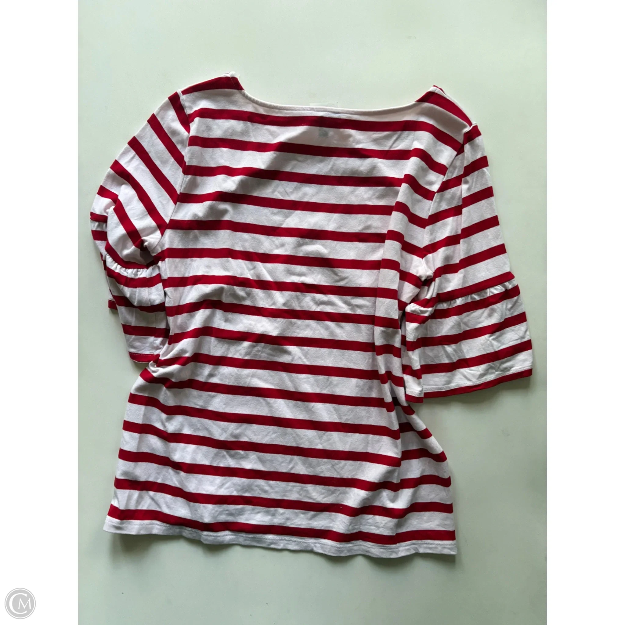 Top Long Sleeve By Talbots O In Striped, Size: M - Image 2