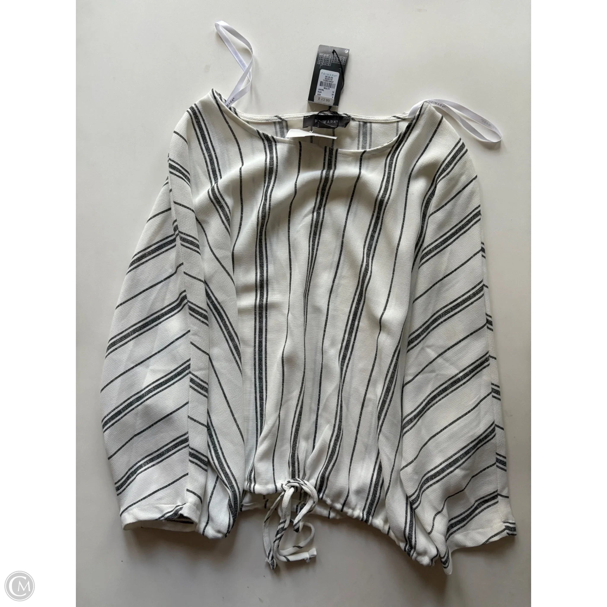 Top Long Sleeve By Primark In Striped, Size: S - Image 1