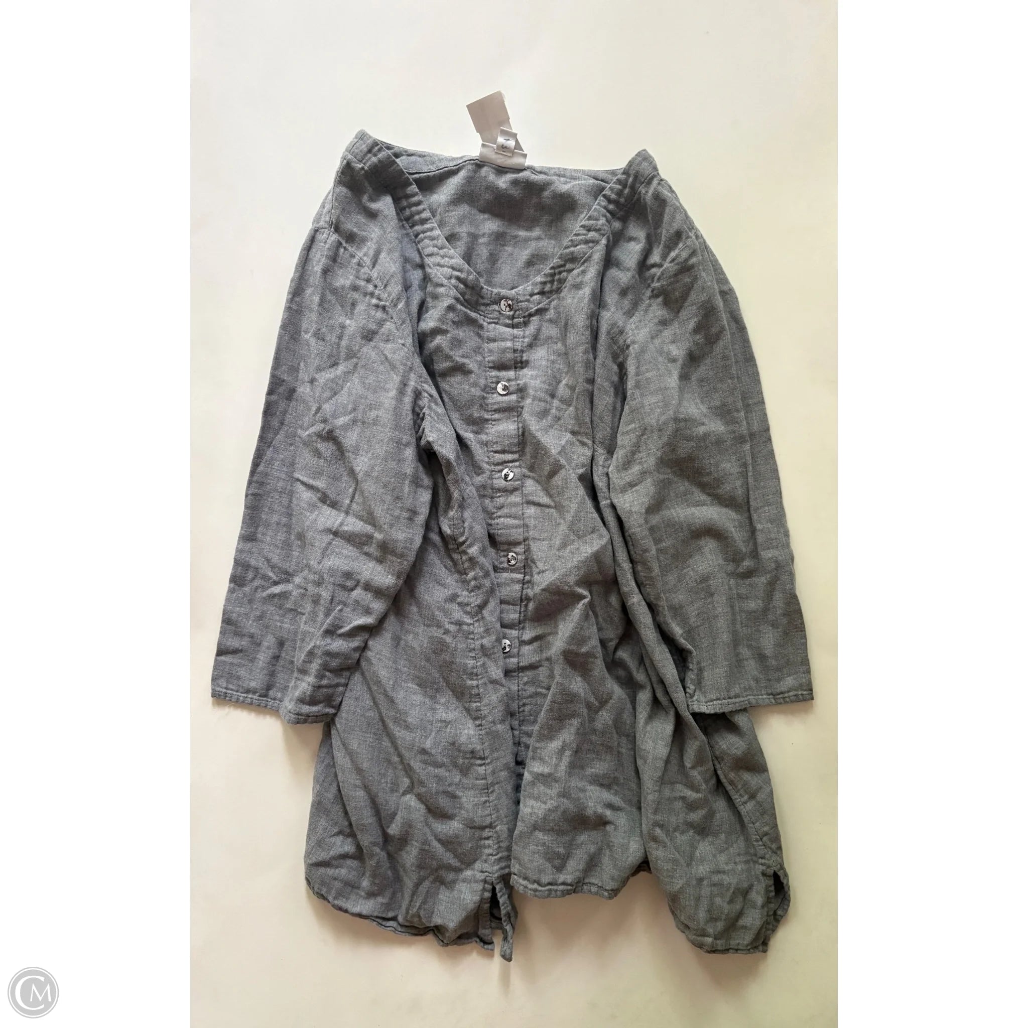 Top Long Sleeve By J Jill In Grey, Size: 1x - Image 1