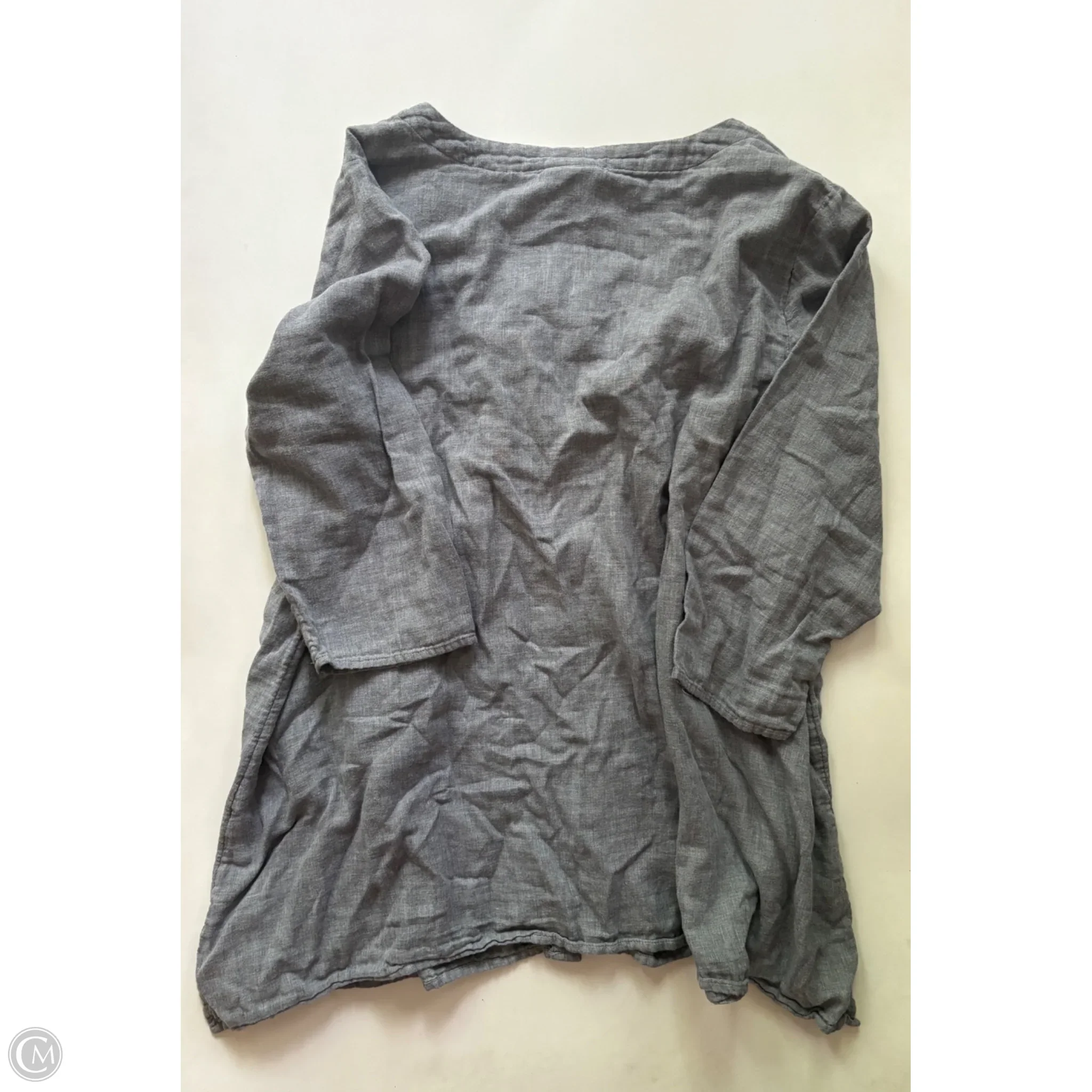 Top Long Sleeve By J Jill In Grey, Size: 1x - Image 2