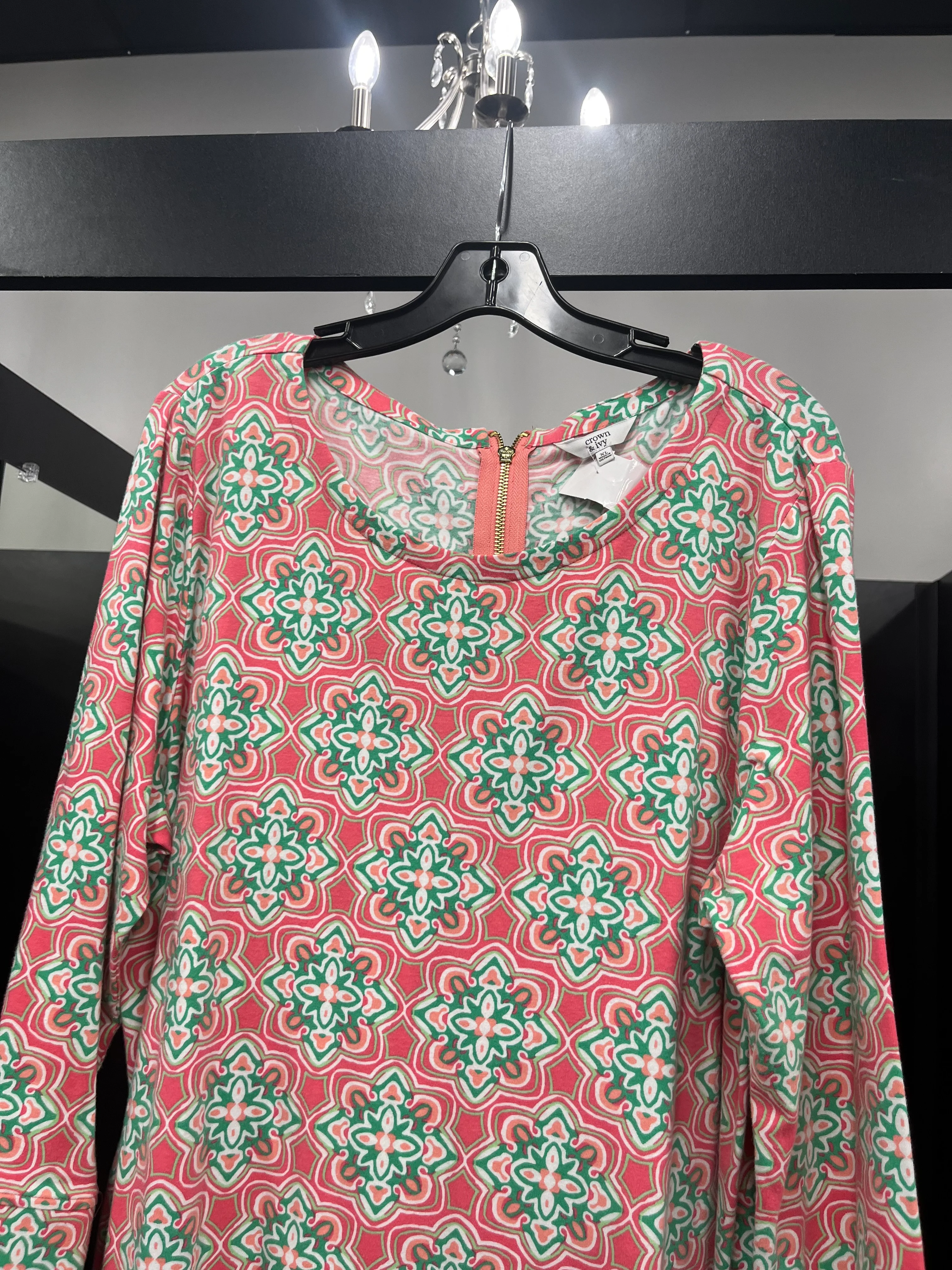 Pink Dress Casual Midi Crown And Ivy, Size Xl - Image 3