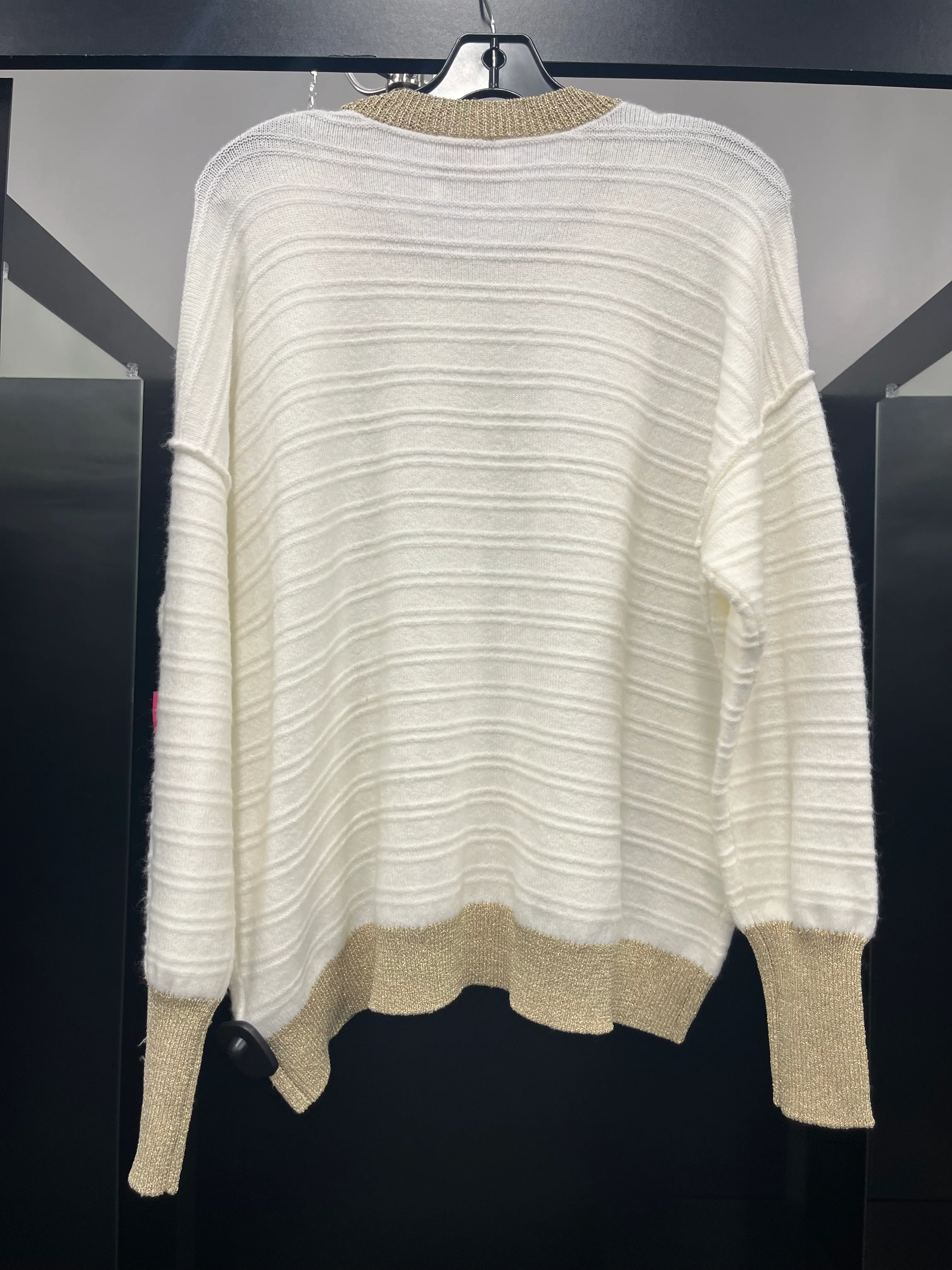 Sweater By Vince Camuto In Cream, Size: S - Image 2