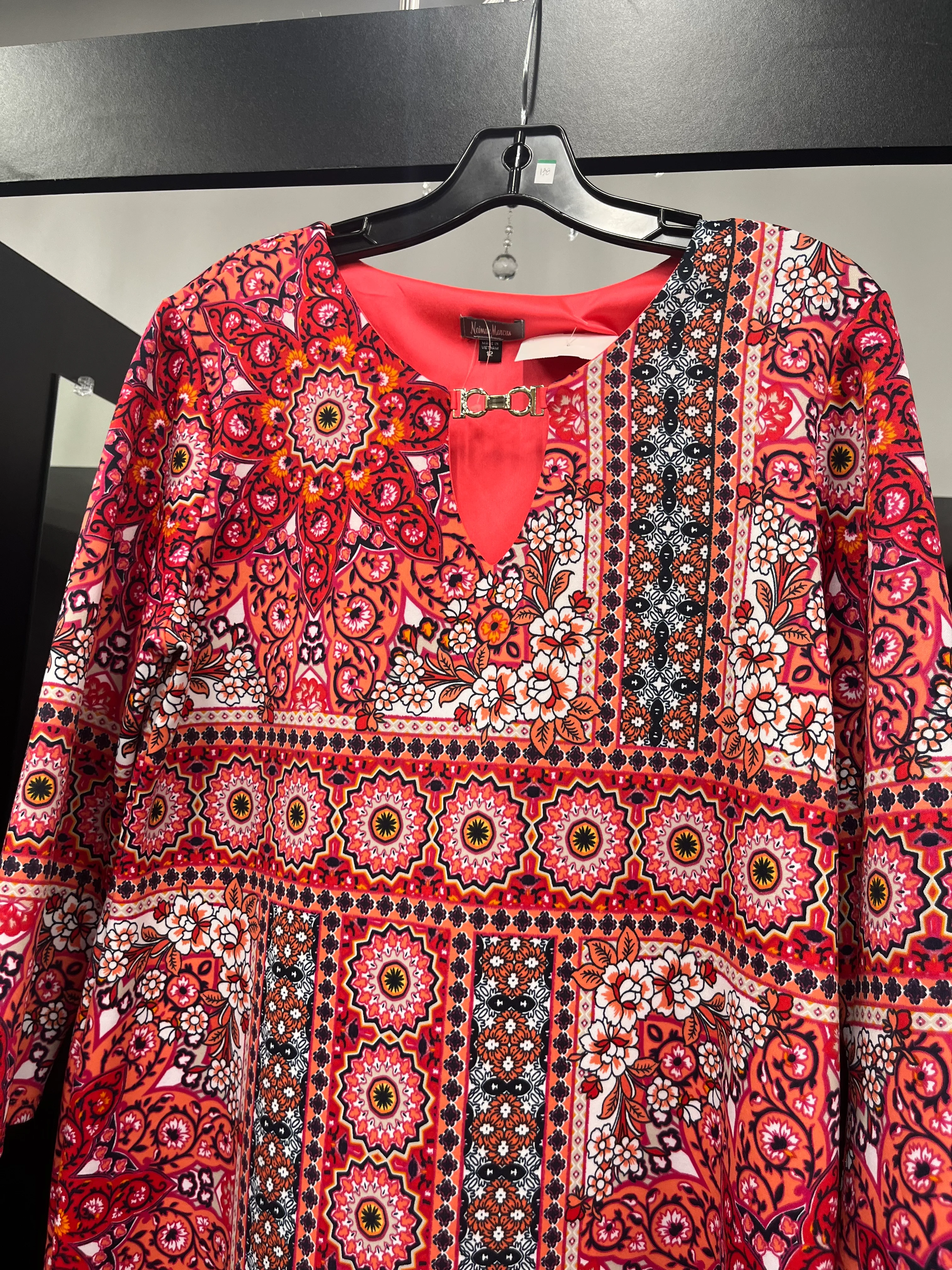 Dress Work By Neiman Marcus In Floral, Size: L - Image 2