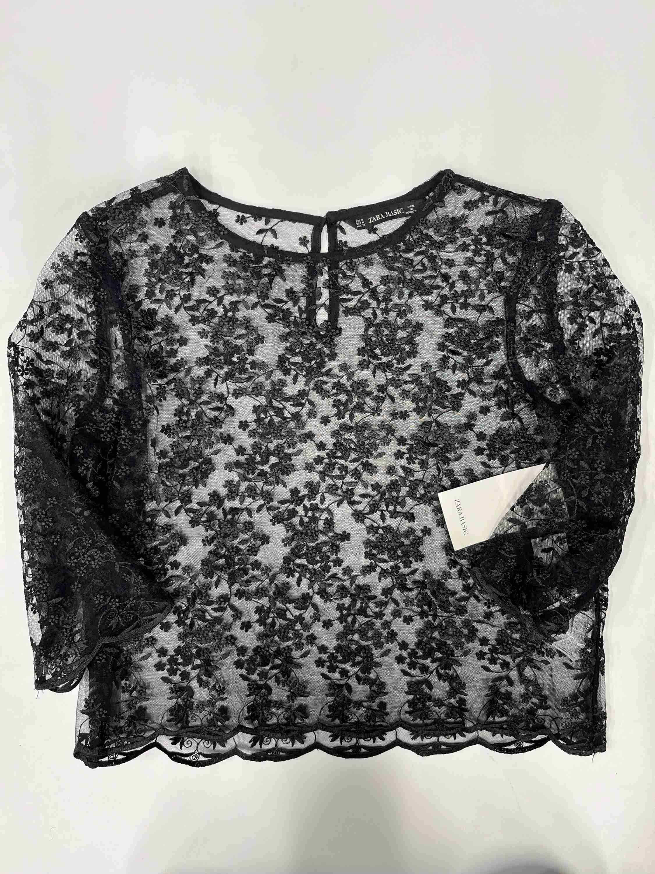 Blouse Long Sleeve By Zara NWT  Size: M - Image 1