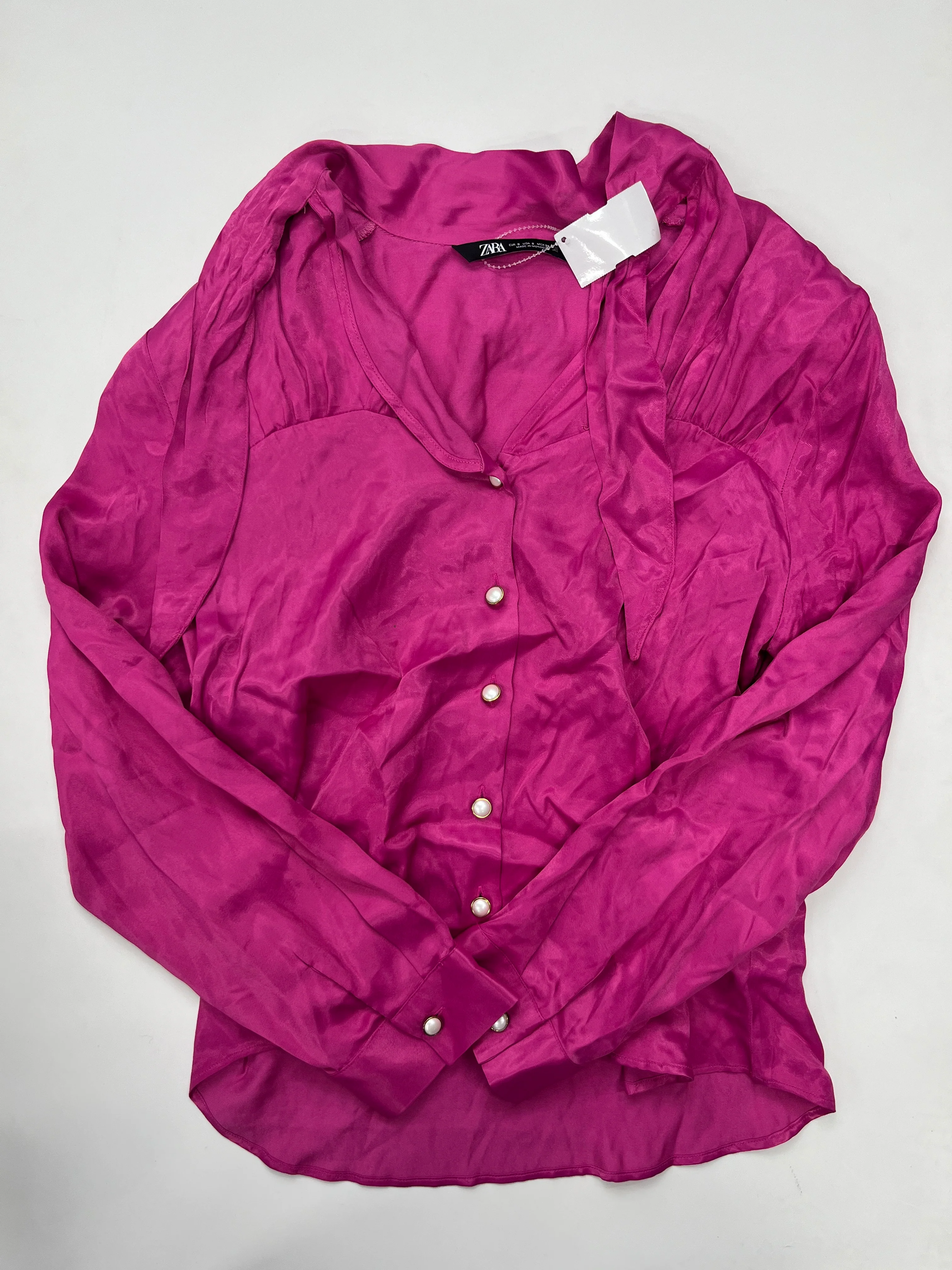 Blouse Long Sleeve By Zara  Size: S - Image 1