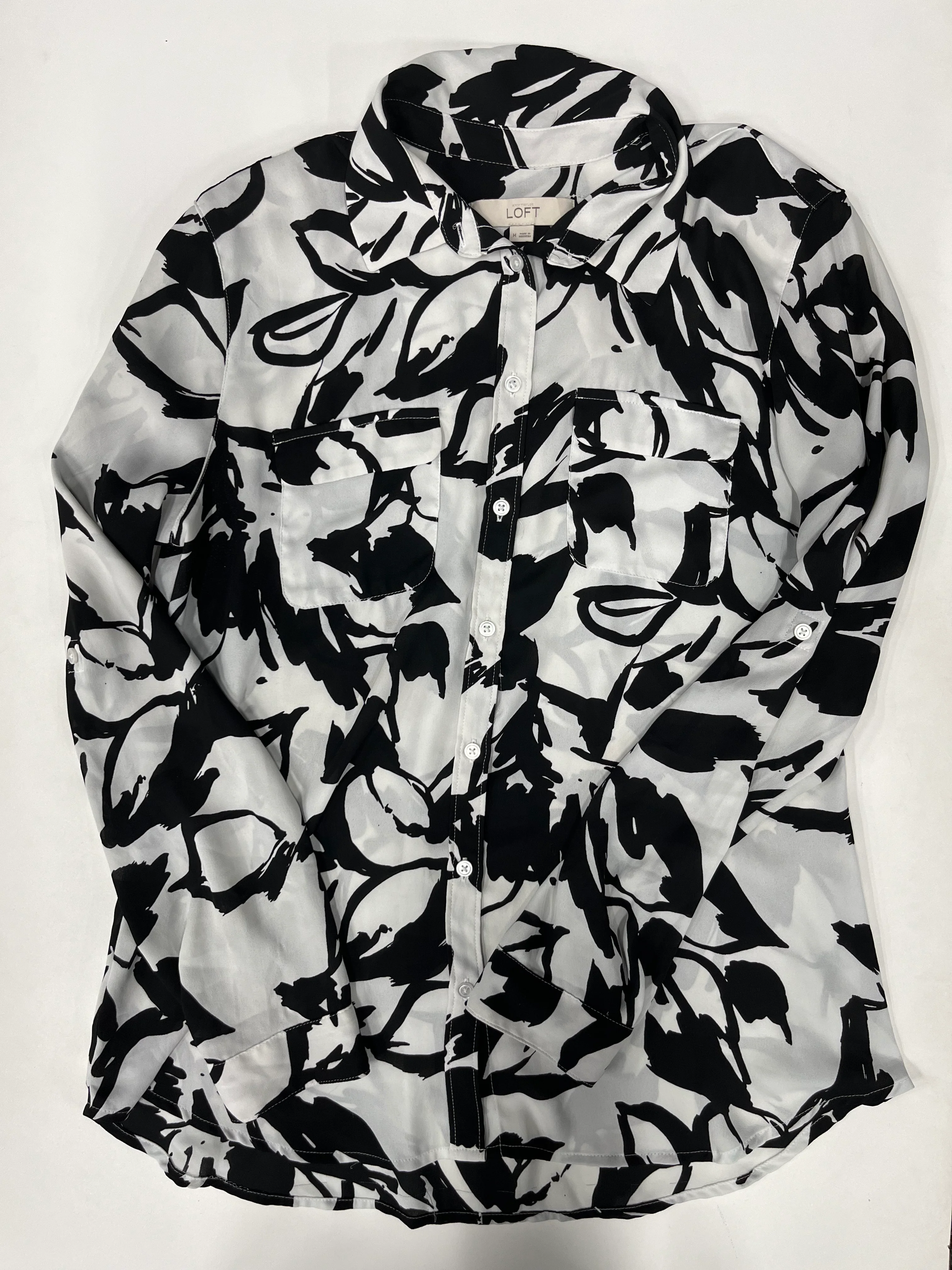 Blouse Long Sleeve By Loft O  Size: M - Image 1