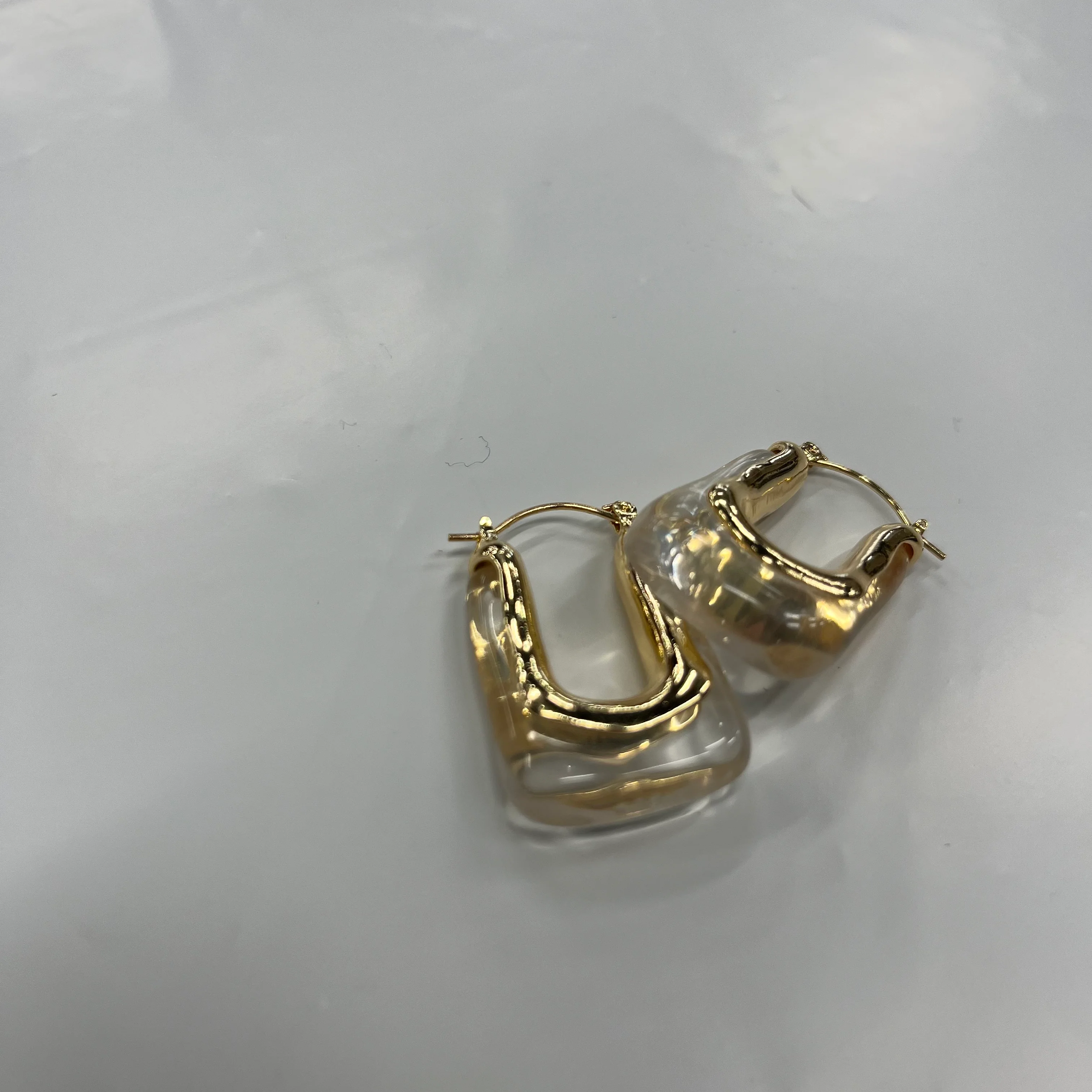 Earrings Hoop By Cmc 18K Gold Plated Over Stainless Steel - Image 2
