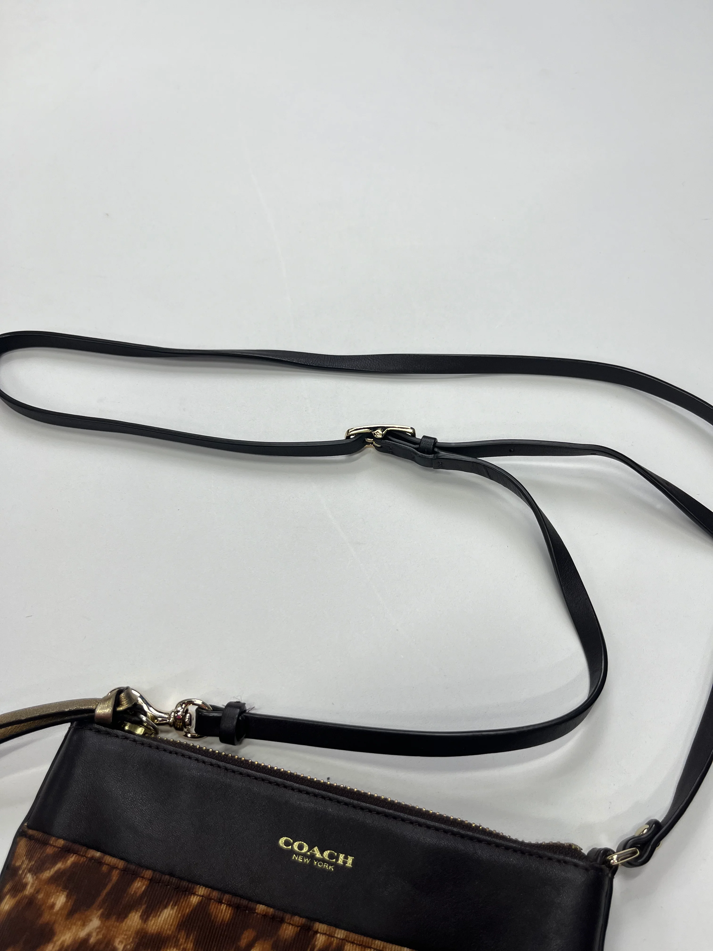 Animal Print Handbag Designer Coach, Size Medium - Image 3