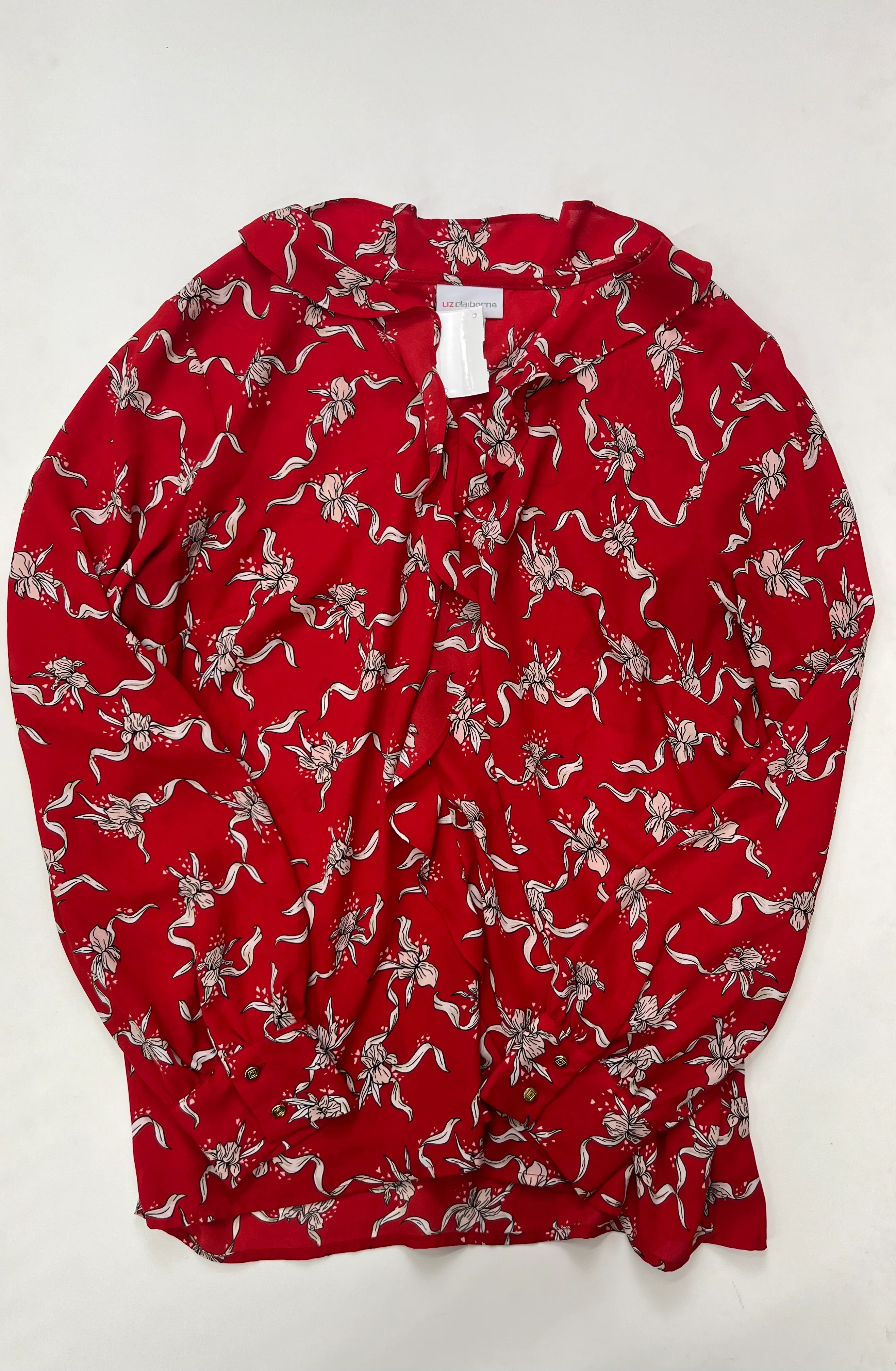 Blouse Long Sleeve By Liz Claiborne  Size: L - Image 1