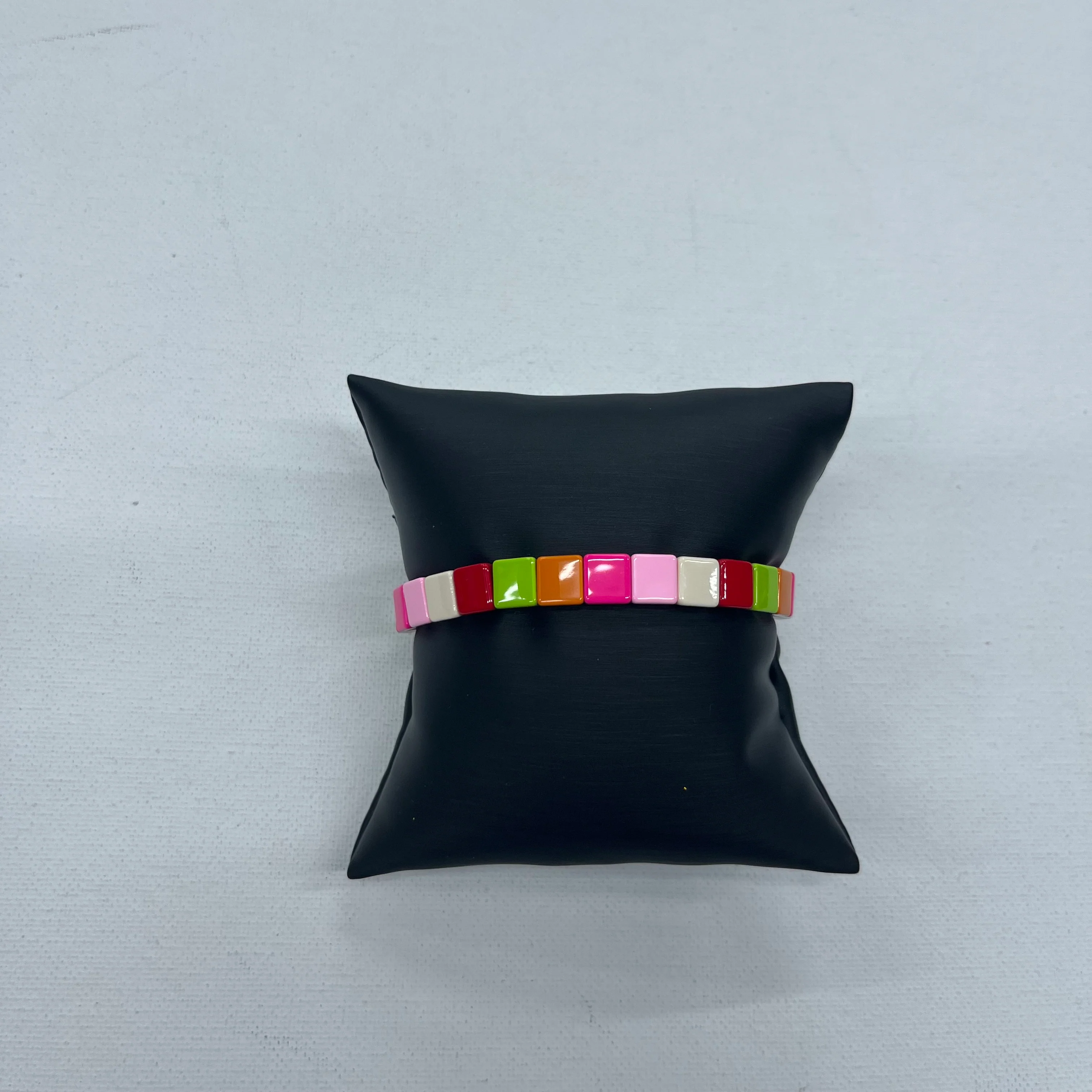 Bracelet Other By Cmc Enamel Tile Stretch Bracelet - Image 2