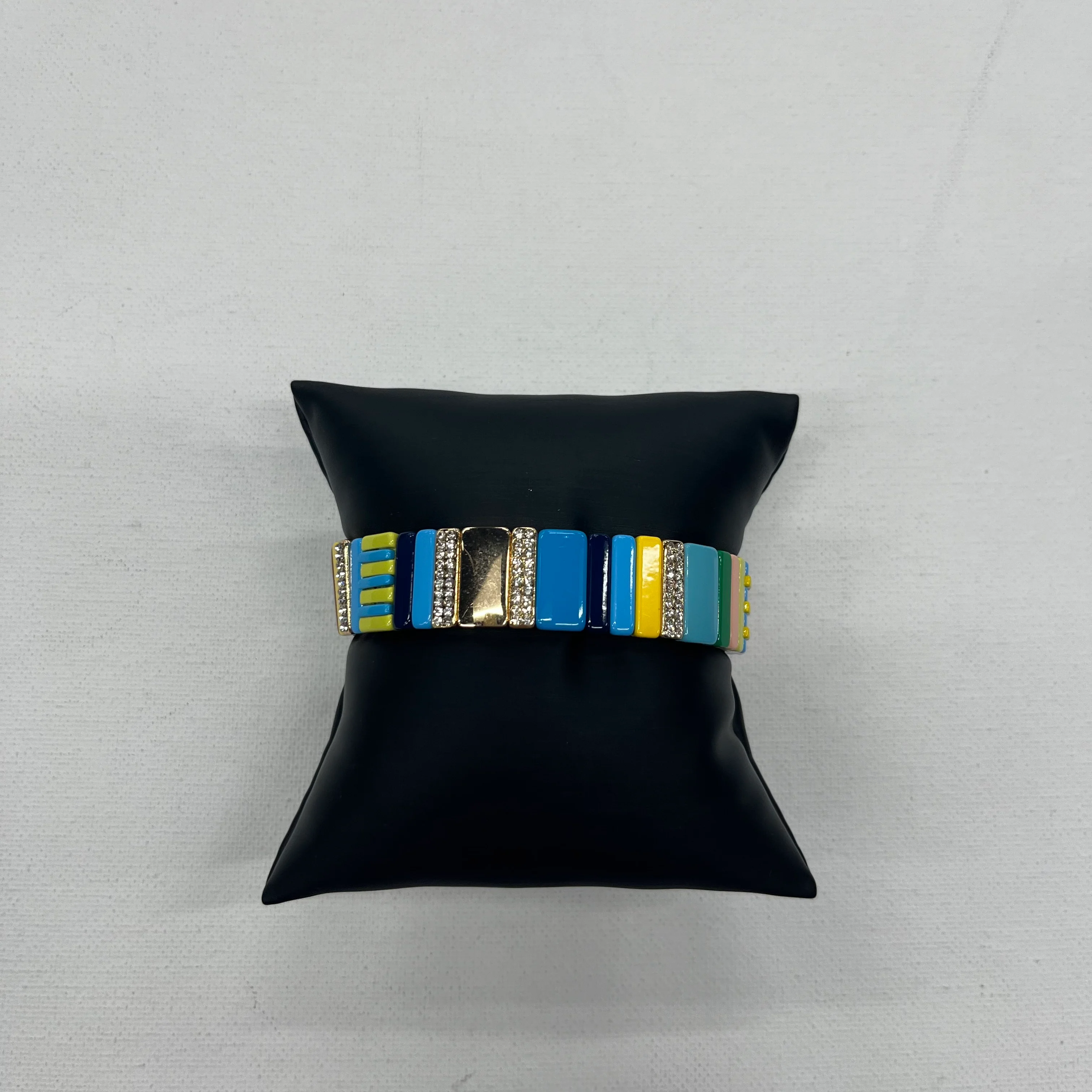 Bracelet Other By Cmb Enamel Tile Stretch Bracelet - Image 2