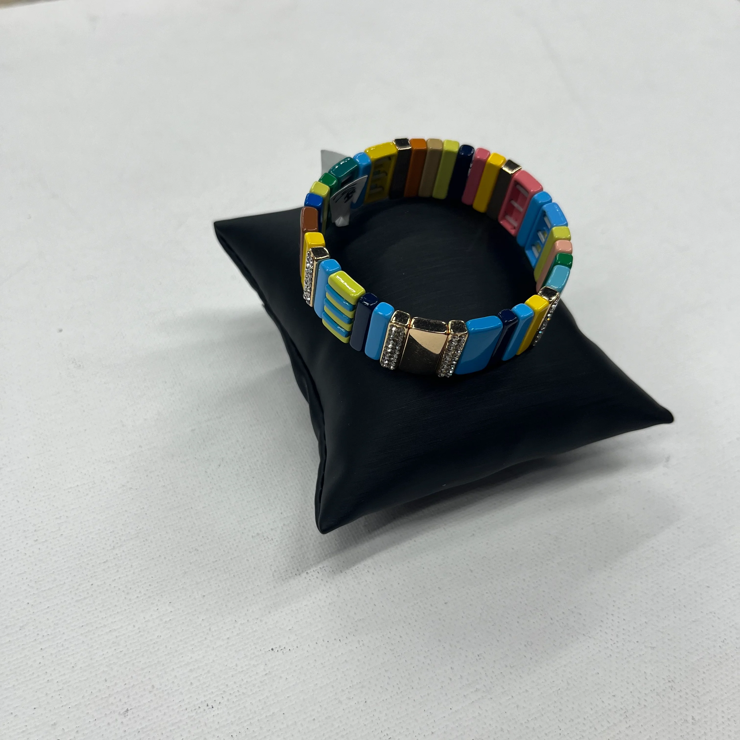 Bracelet Other By Cmb Enamel Tile Stretch Bracelet - Image 3