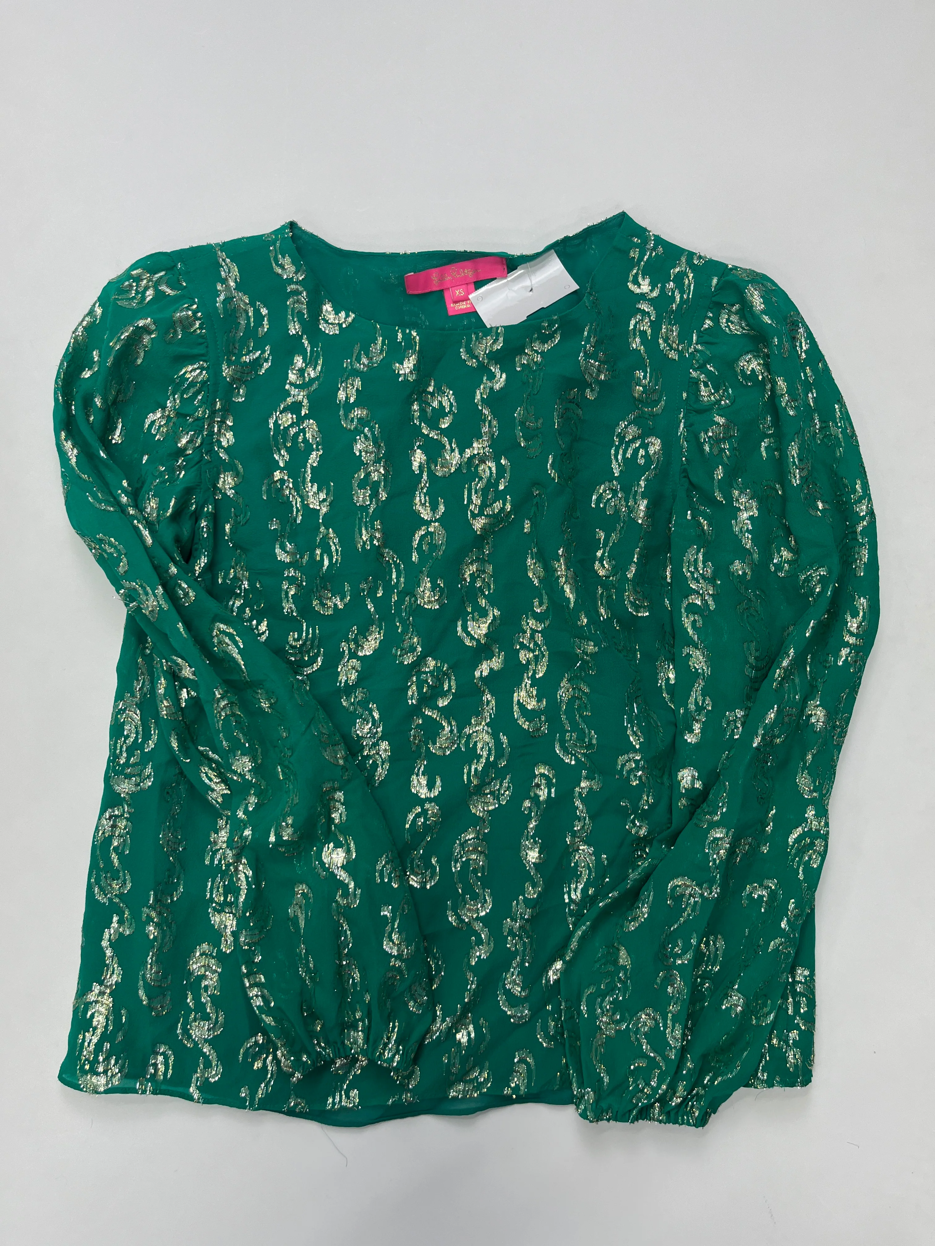Blouse Long Sleeve By Lilly Pulitzer  Size: Xs - Image 1