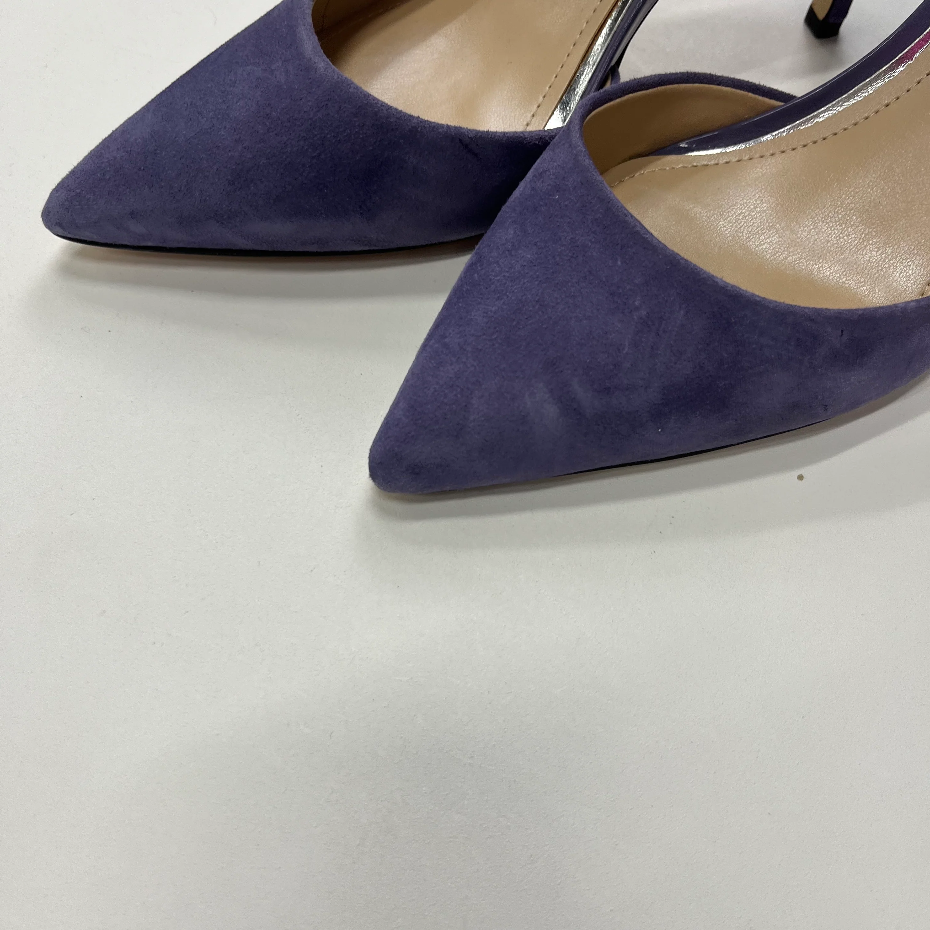 Purple Shoes Heels D Orsay White House Black Market, Size 7 - Image 2