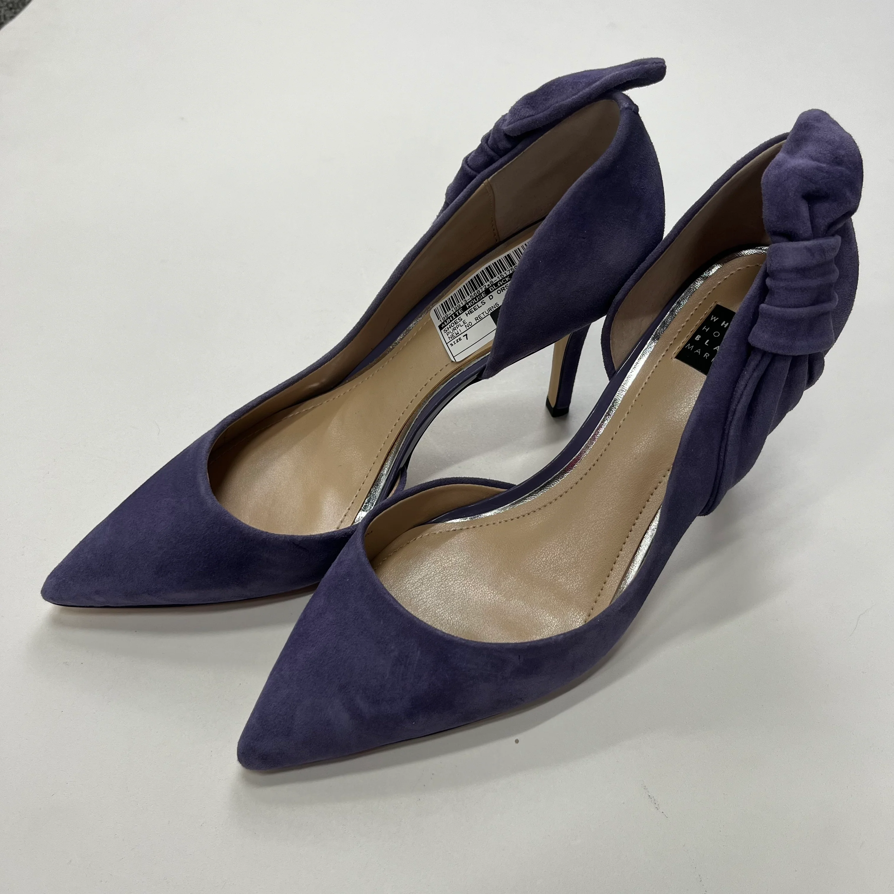 Purple Shoes Heels D Orsay White House Black Market, Size 7
