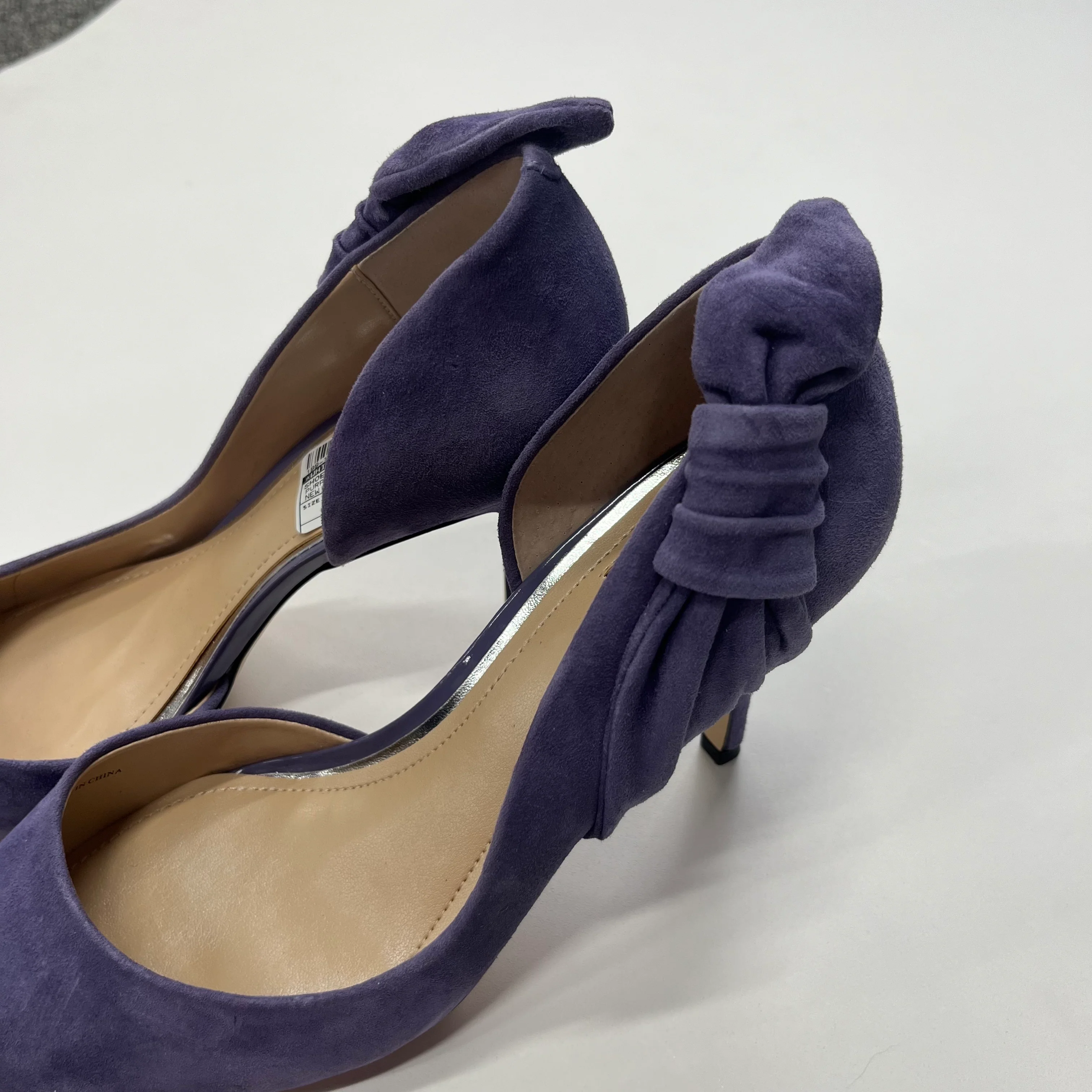 Purple Shoes Heels D Orsay White House Black Market, Size 7 - Image 3