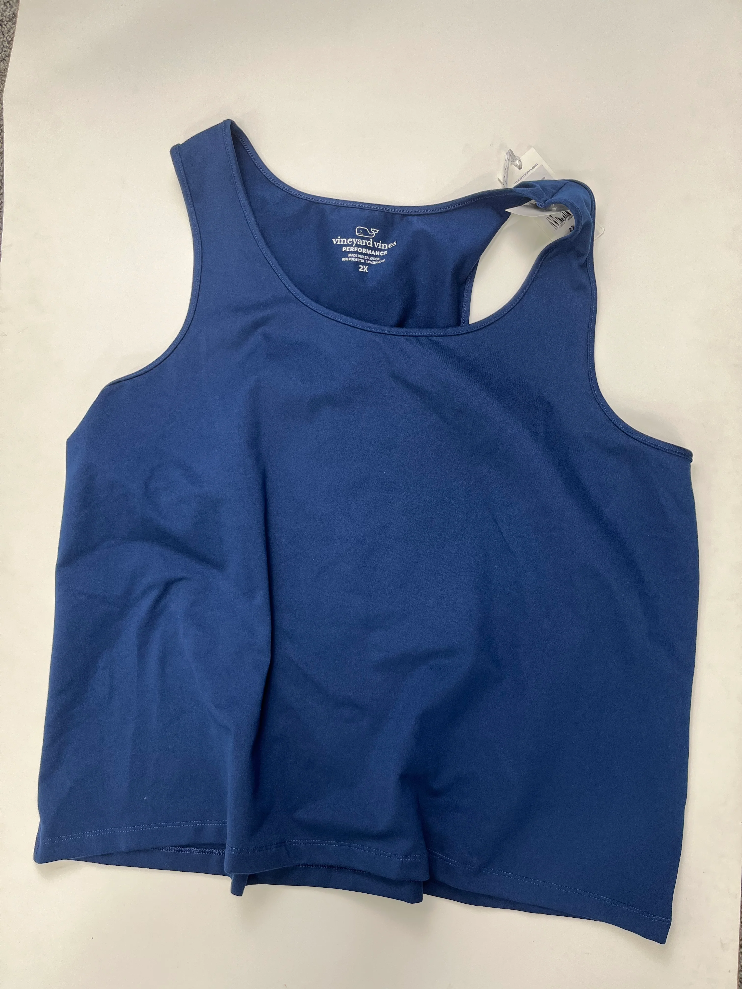 Navy Athletic Tank Top Vineyard Vines, Size 3x - Image 1
