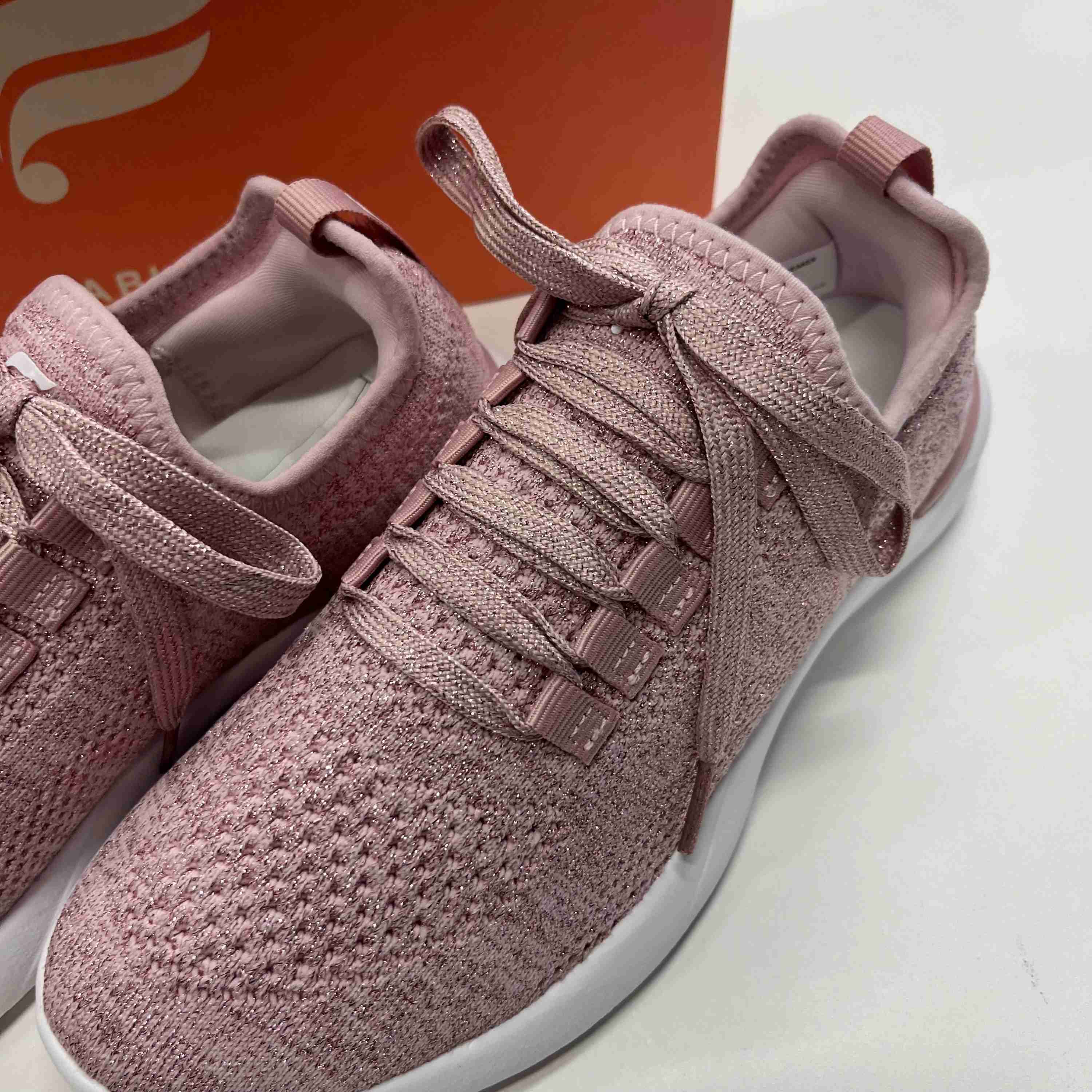 Pink Shoes Athletic Fabletics, Size 6 - Image 3