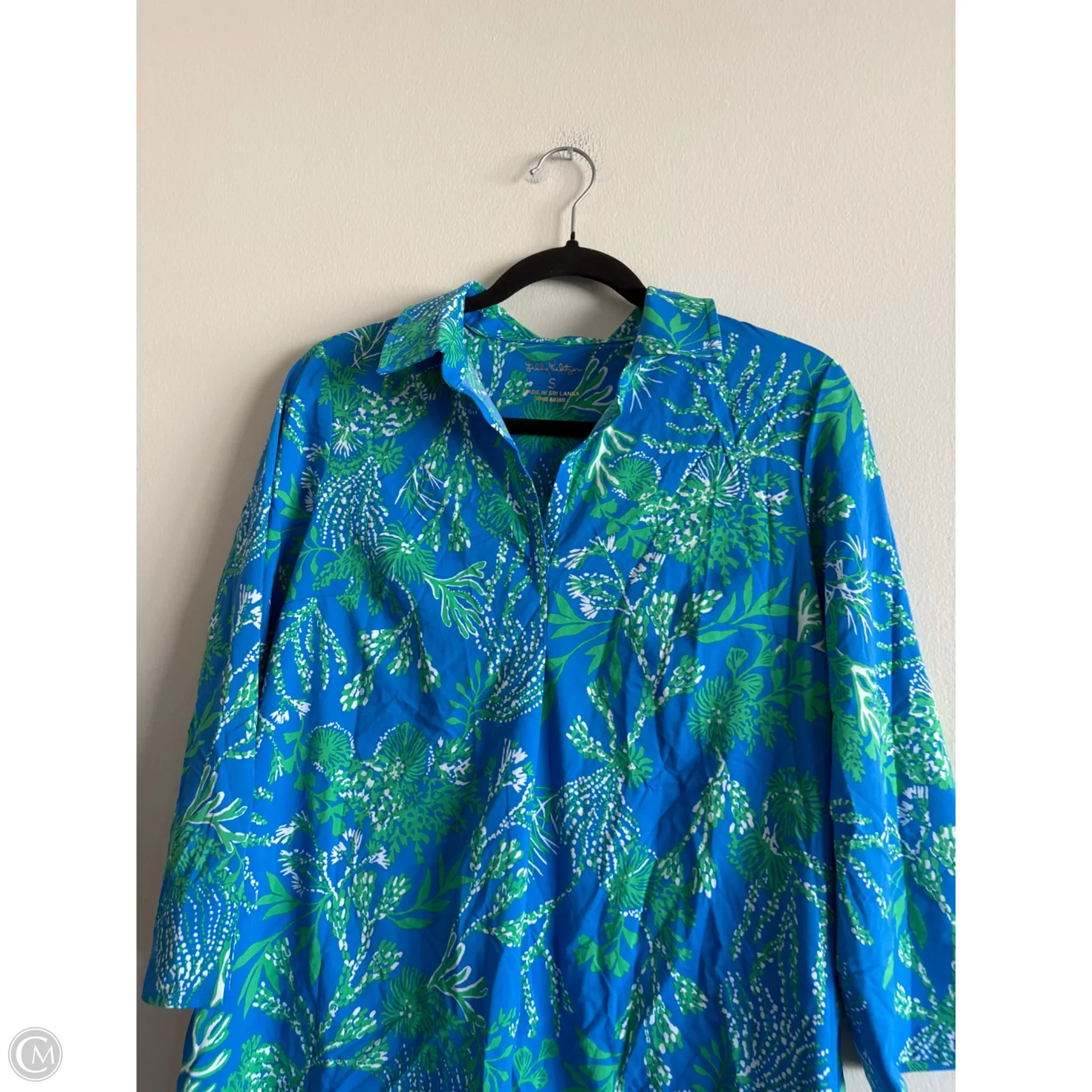 Dress Work By Lilly Pulitzer In Blue Green, Size: S - Image 3
