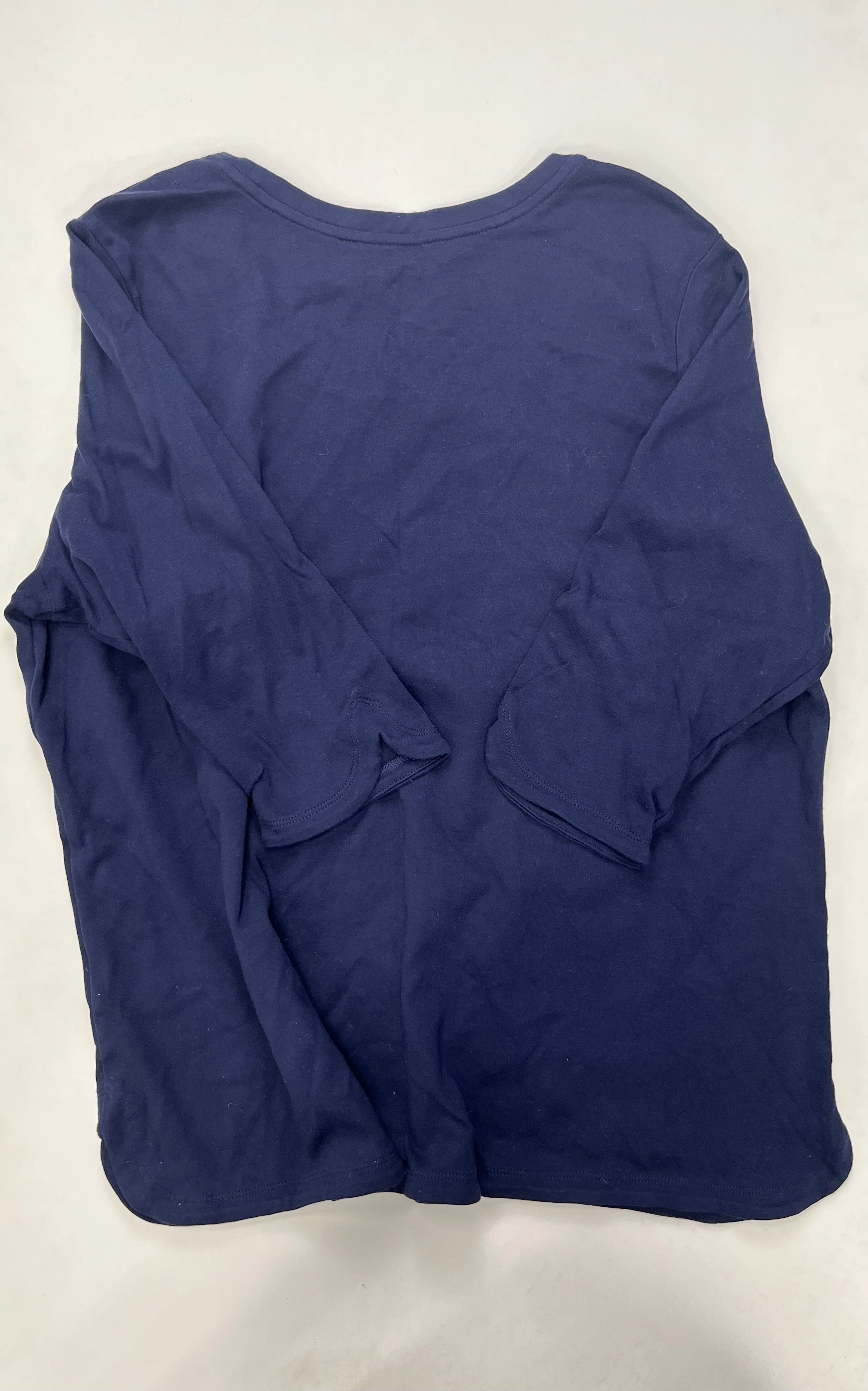 Navy Top Long Sleeve Isaac Mizrahi Live Qvc, Size 2x - Image 2