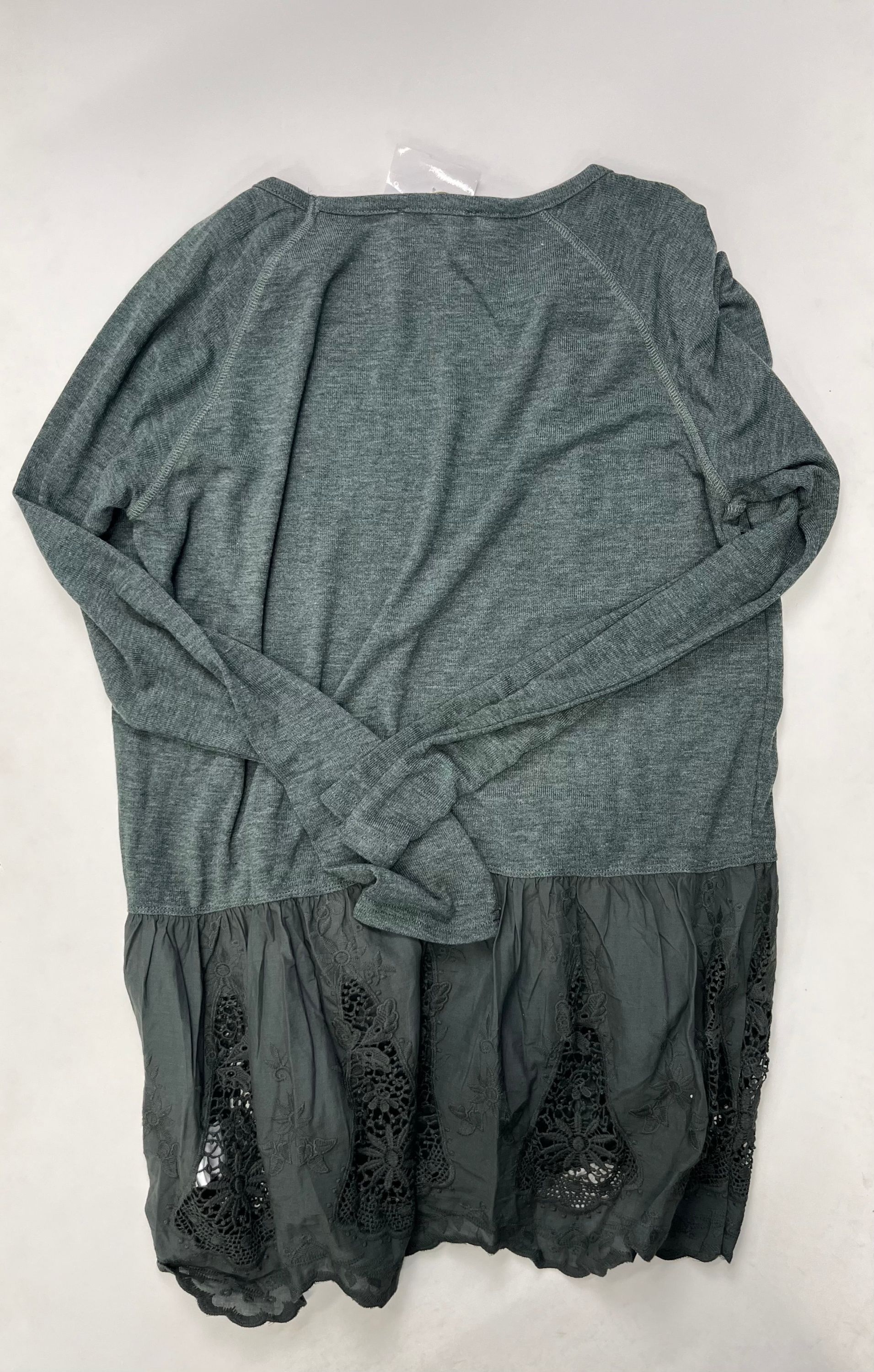 Green Top Long Sleeve Suzanne Betro, Size Xl - Image 2